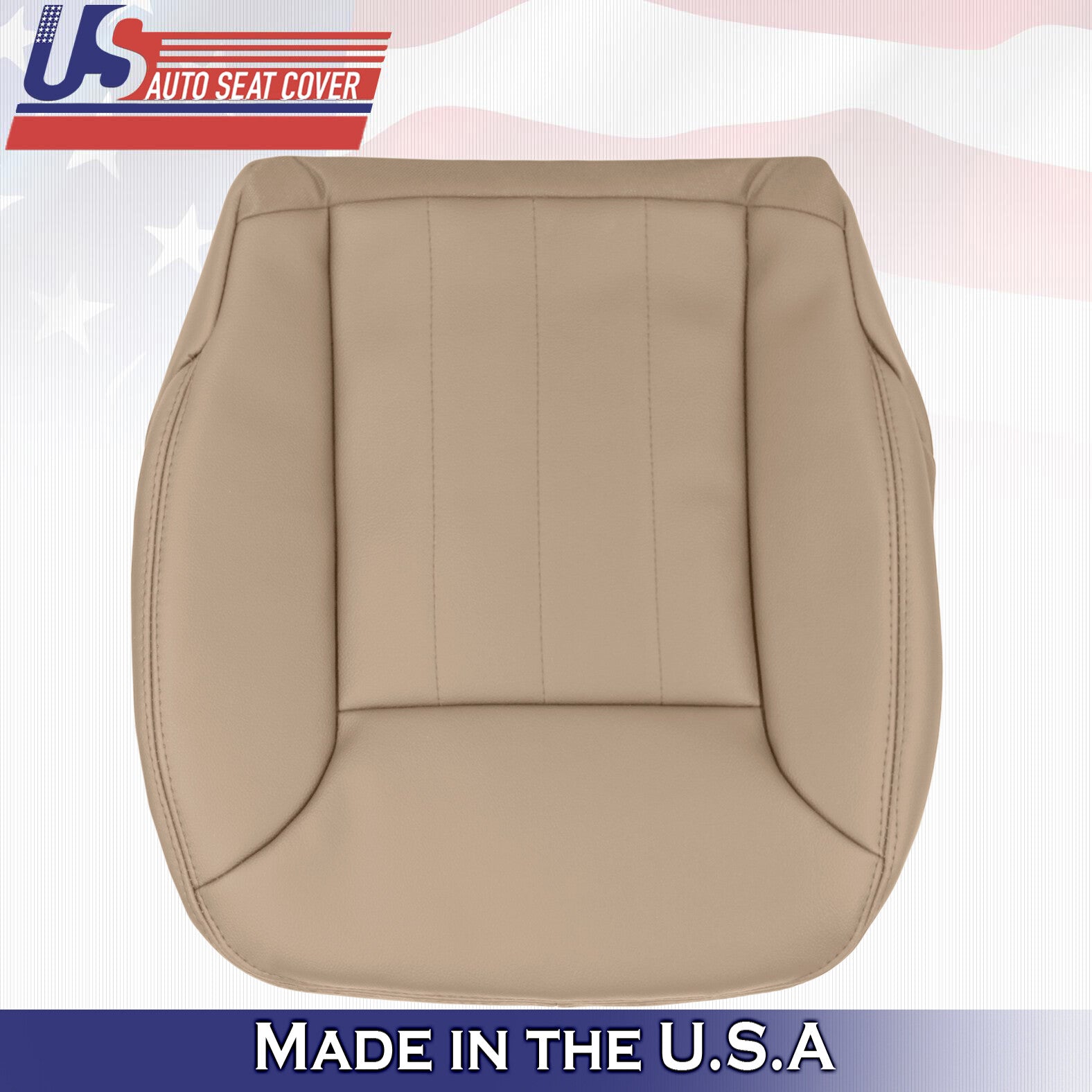 2006 2007 2008 Mercedes Benz ML320 Driver Passenger 2x Bottom Leather Covers Tan