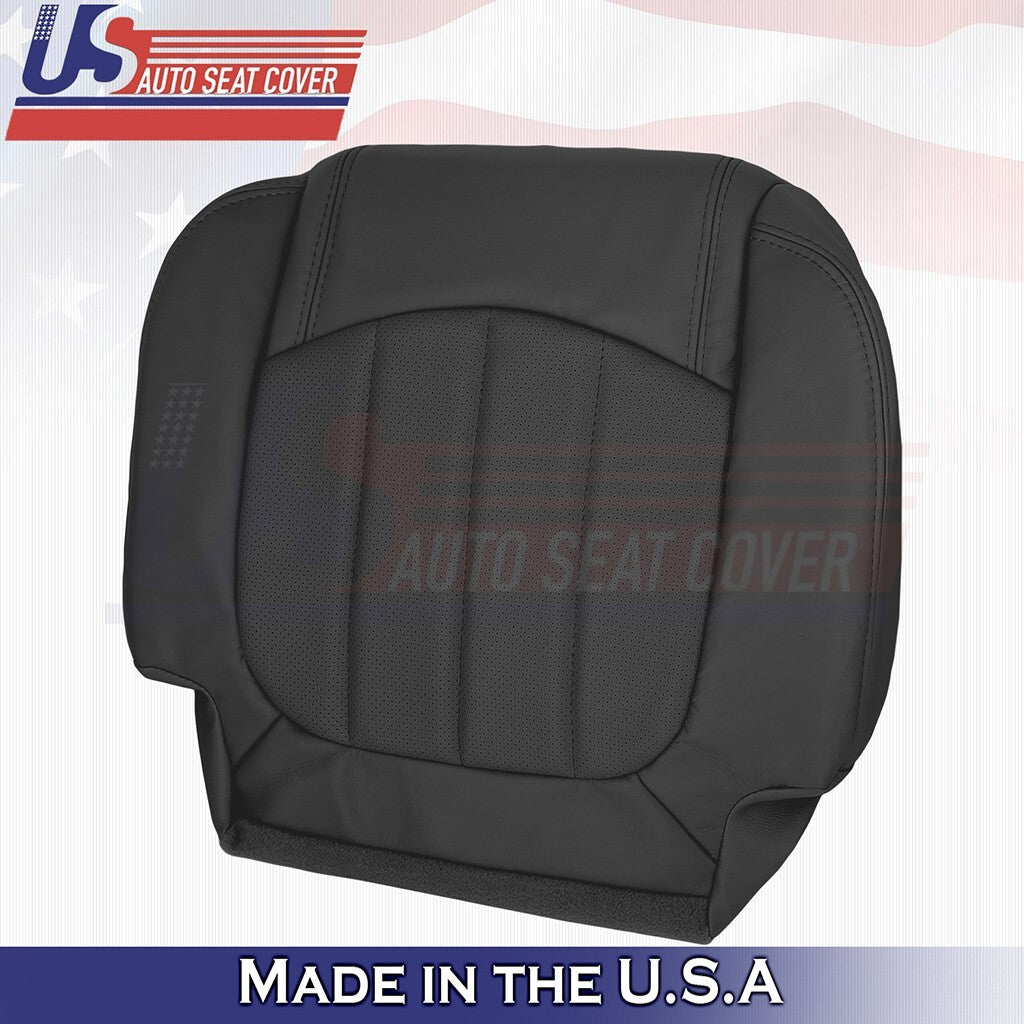 2008-2012 For Buick Enclave Rear Driver & Passenger Bottoms Leather Cover Black
