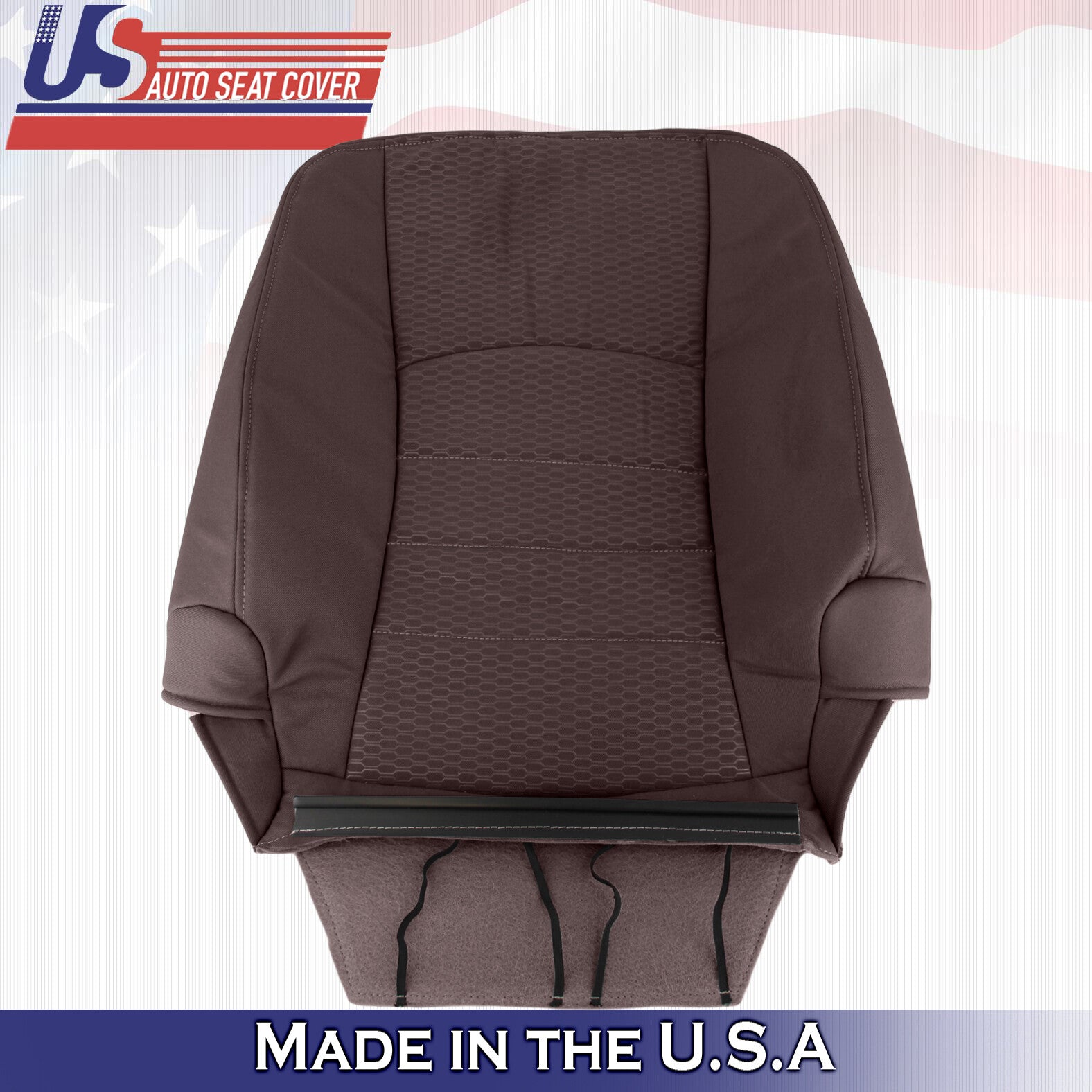 2013 to 2018 For Dodge Ram 1500 SLT 2x Top & 2x Bottom Cloth Seat Covers Brown