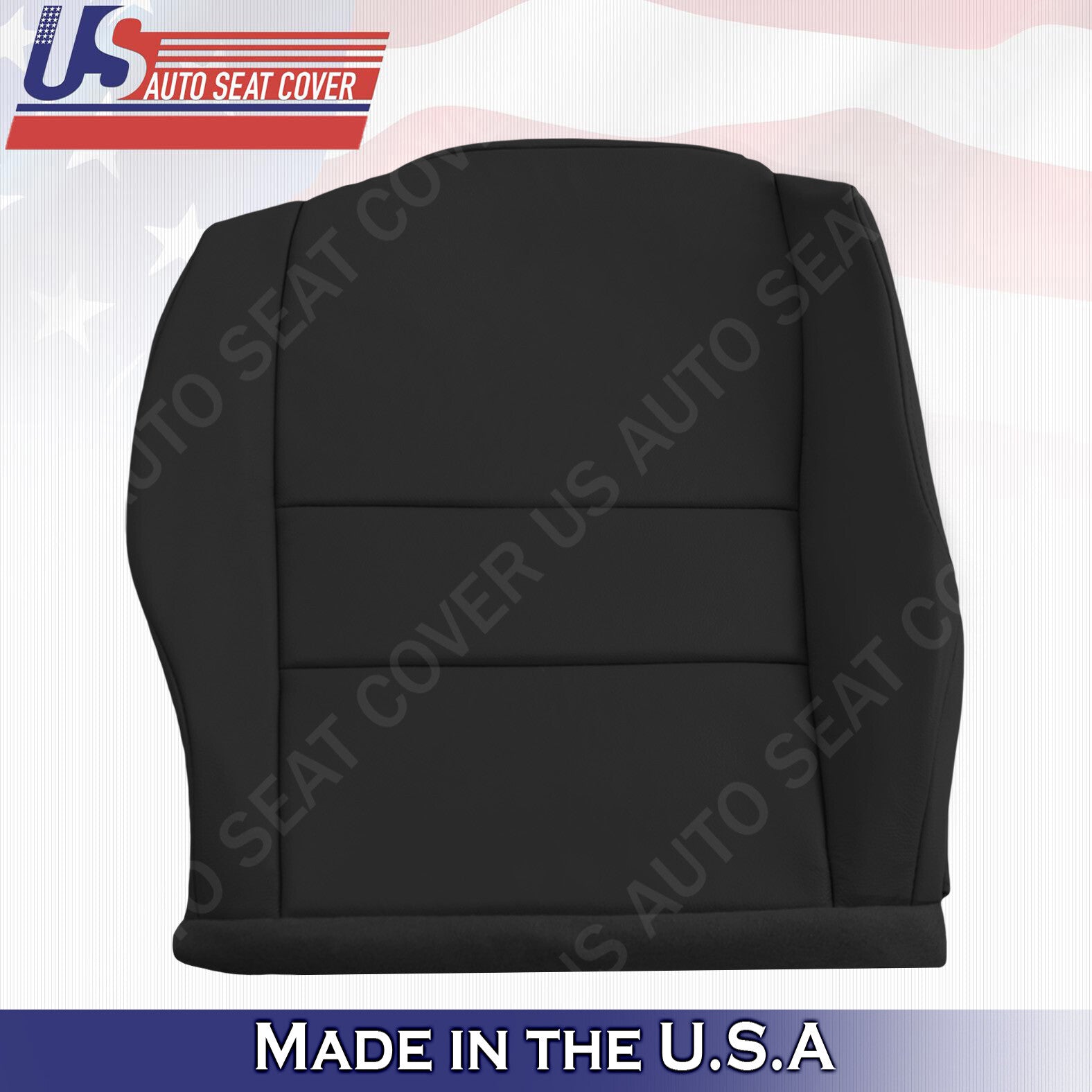FITS 2007-2011 Honda CR-V Passenger Bottom Leather Replacement Seat Cover Black