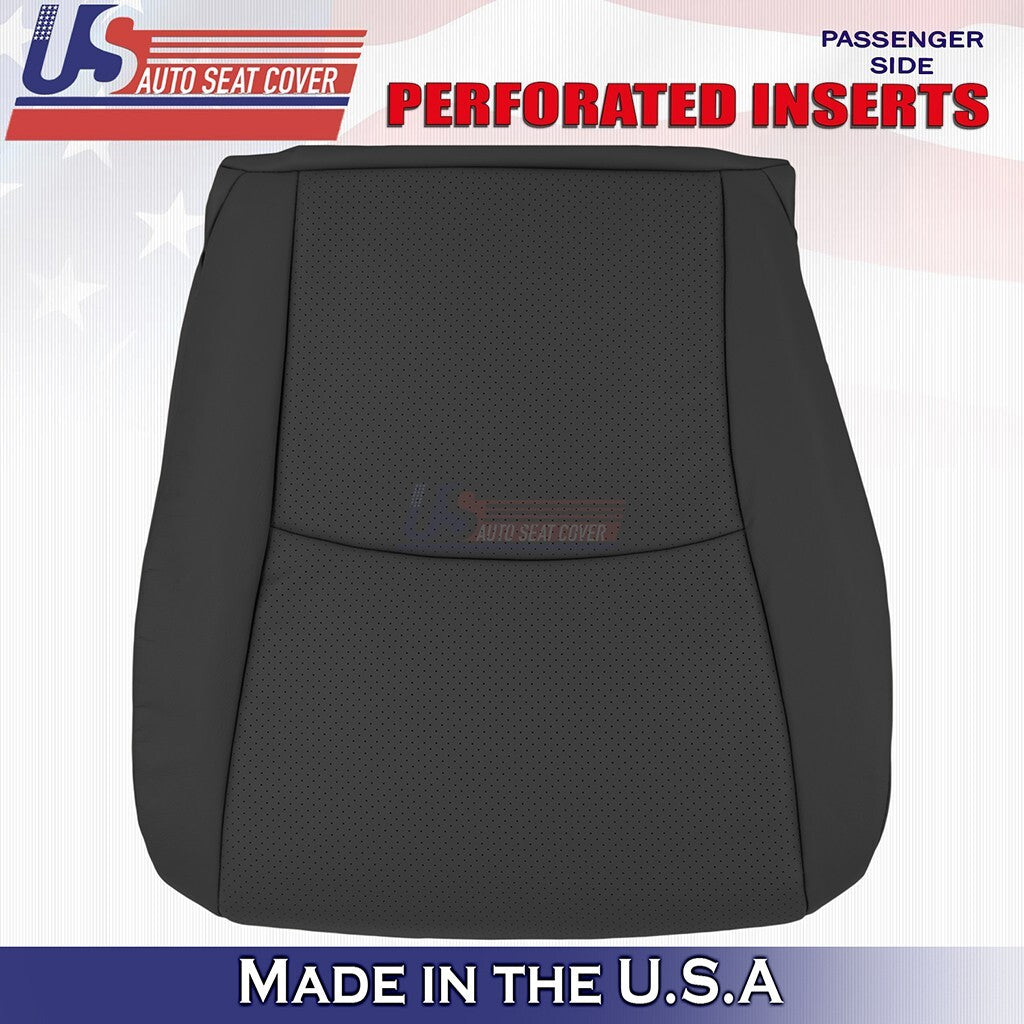 2004 to 2007 For Toyota Highlander Driver & Passenger Bottom Leather Cover Black
