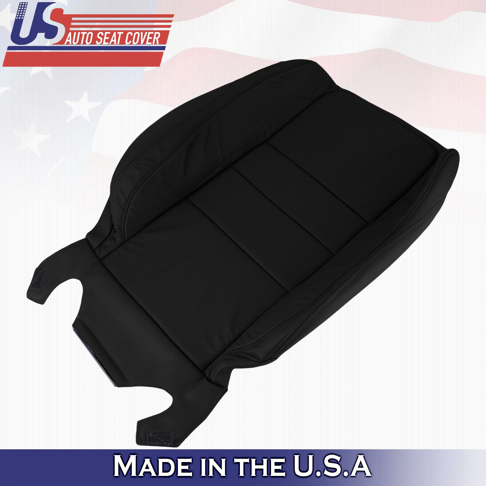 2008 to 2012 For Honda Accord Sedan 2x Top & 2x Bottom Leather Seat Covers Black