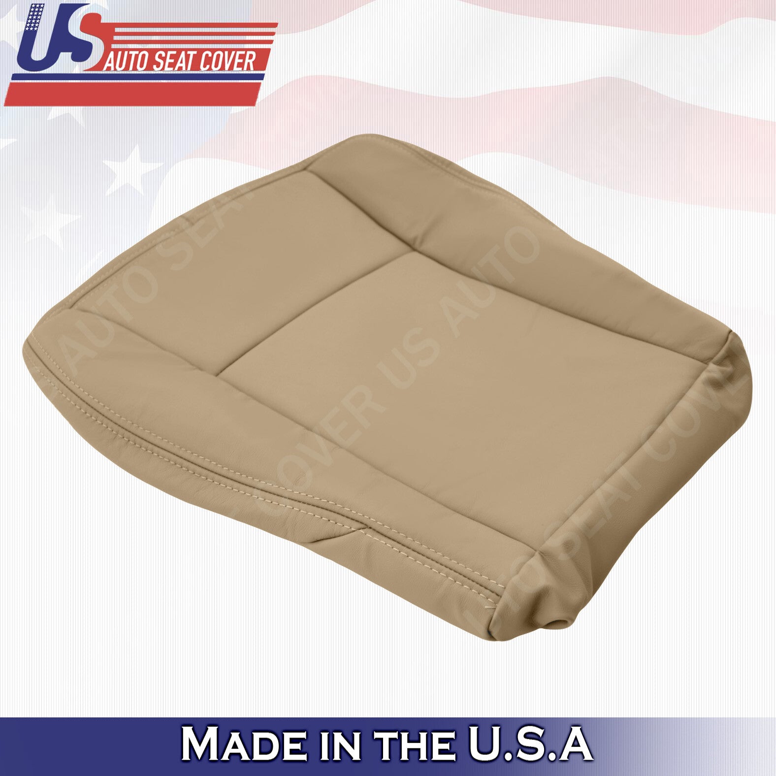 DRIVER Bottom Leather Seat Cover 2003 2004 2005 2006 2007 Cadillac CTS In "TAN"