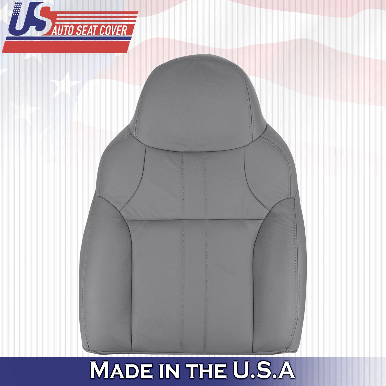 2000 For Ford Excursion XLT 2x Top 2x Bottom 2x Armrest Leather Seat Covers Gray