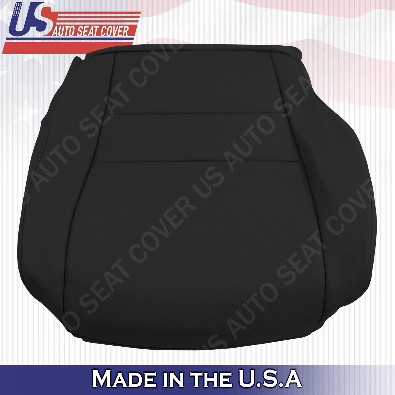 FITS 2007-2011 Honda CR-V Passenger Bottom Leather Replacement Seat Cover Black