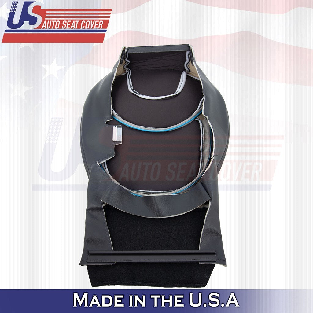 2015 to 2023 For Jeep Cherokee Driver Bottom Leather Seat Cover Black