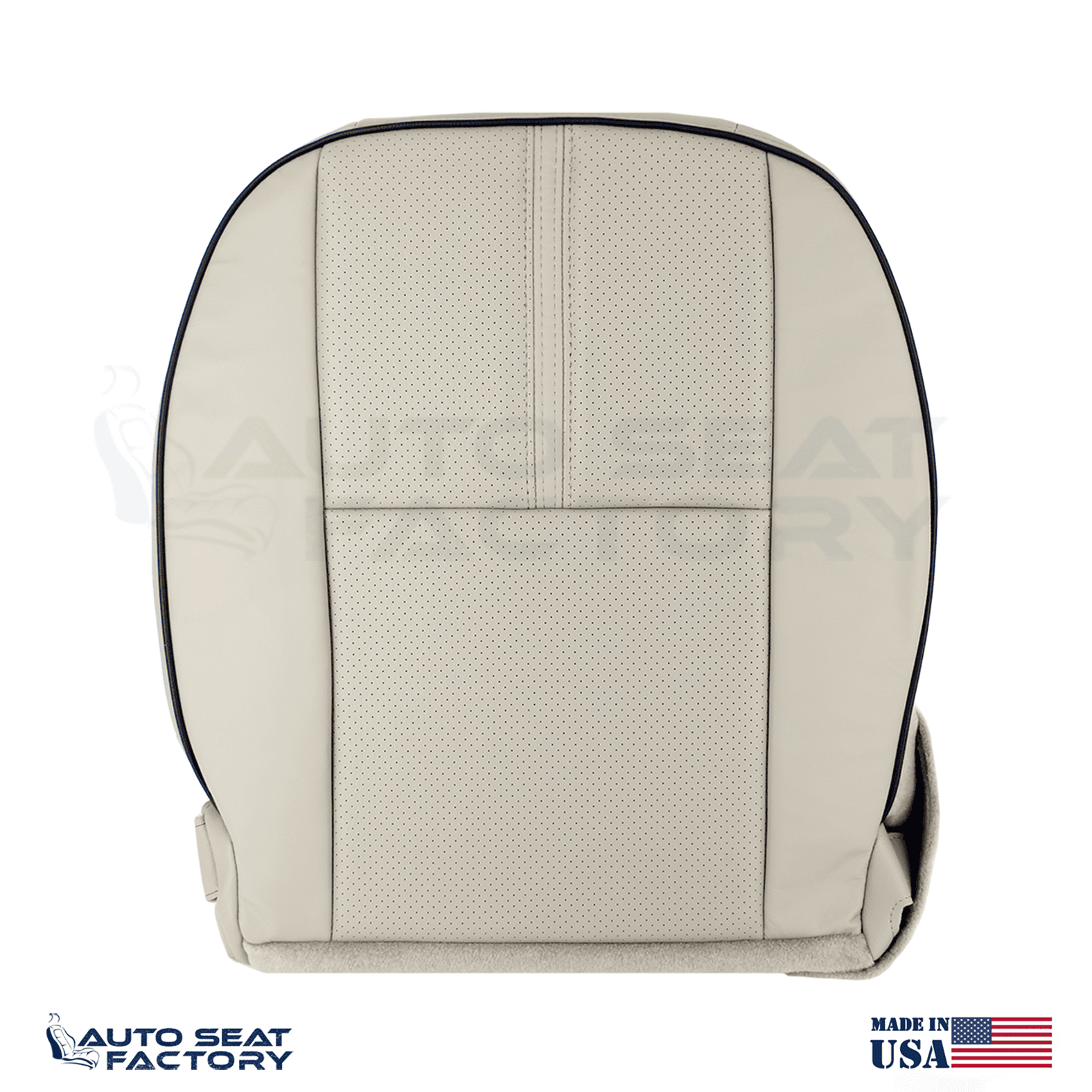 Fits 2010 - 2012 Lincoln MKZ Perforated PASSENGER Bottom Tan Seat Cover