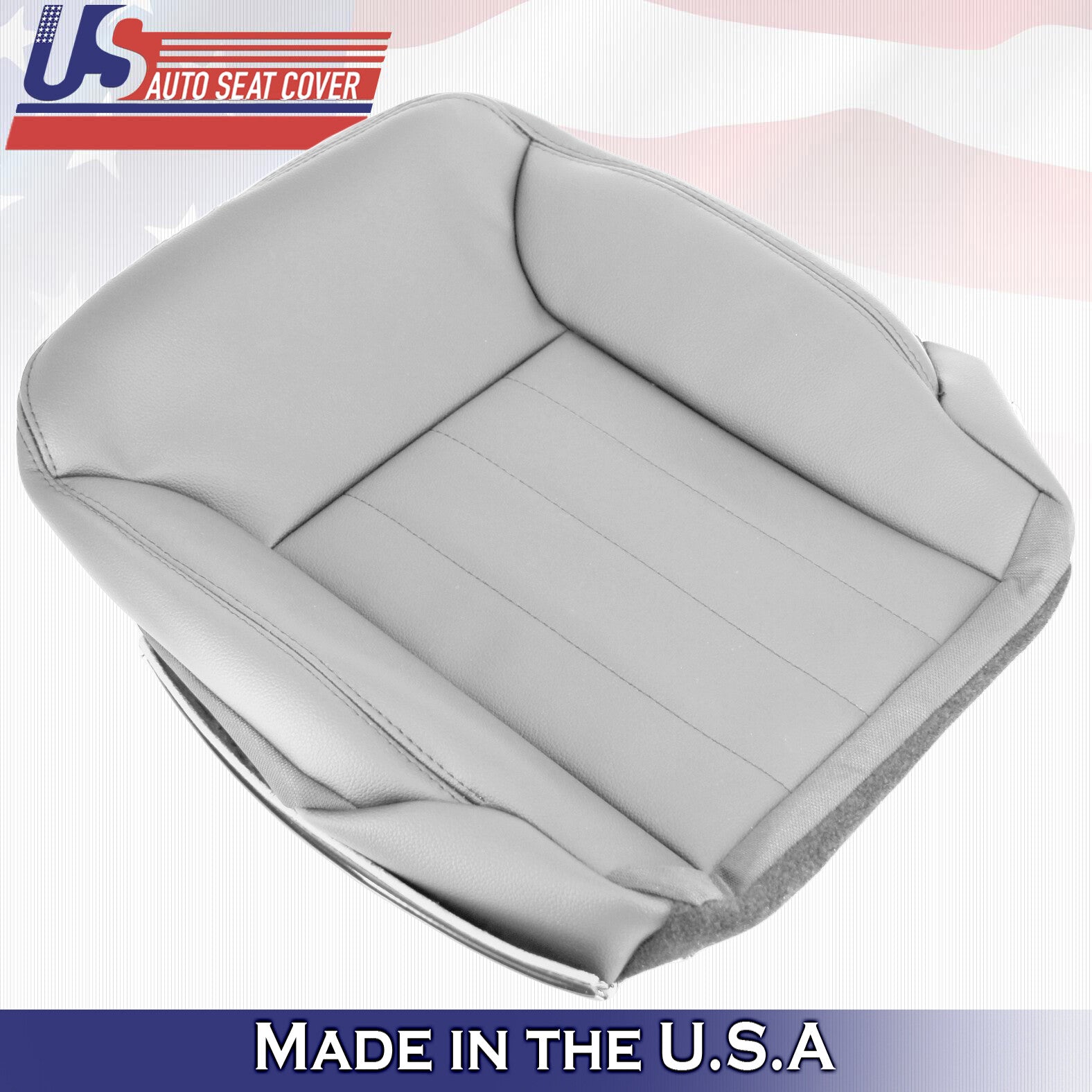 2006-2008 For Mercedes Benz ML500 ML550 Passenger Bottom Leather Seat Cover Gray