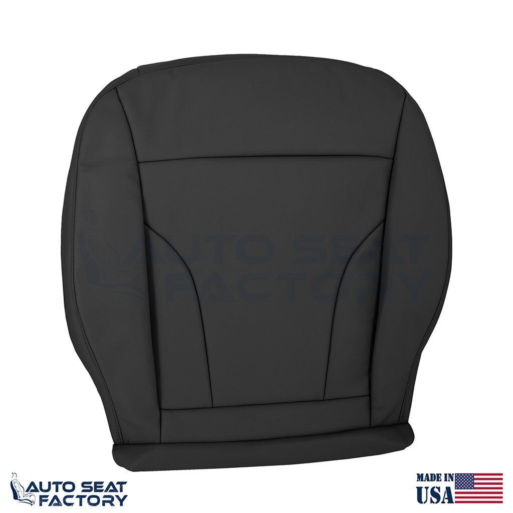 Replacement Fits 2013 - 2017 Audi Q5 Driver Side Bottom Black Leather Seat Cover