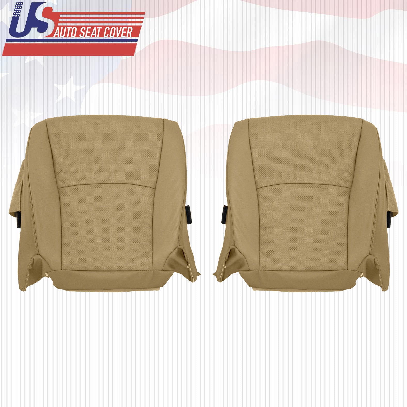 Fits 2004 Highlander Driver & Passenger Bottom Seat Cover Perforated Leather