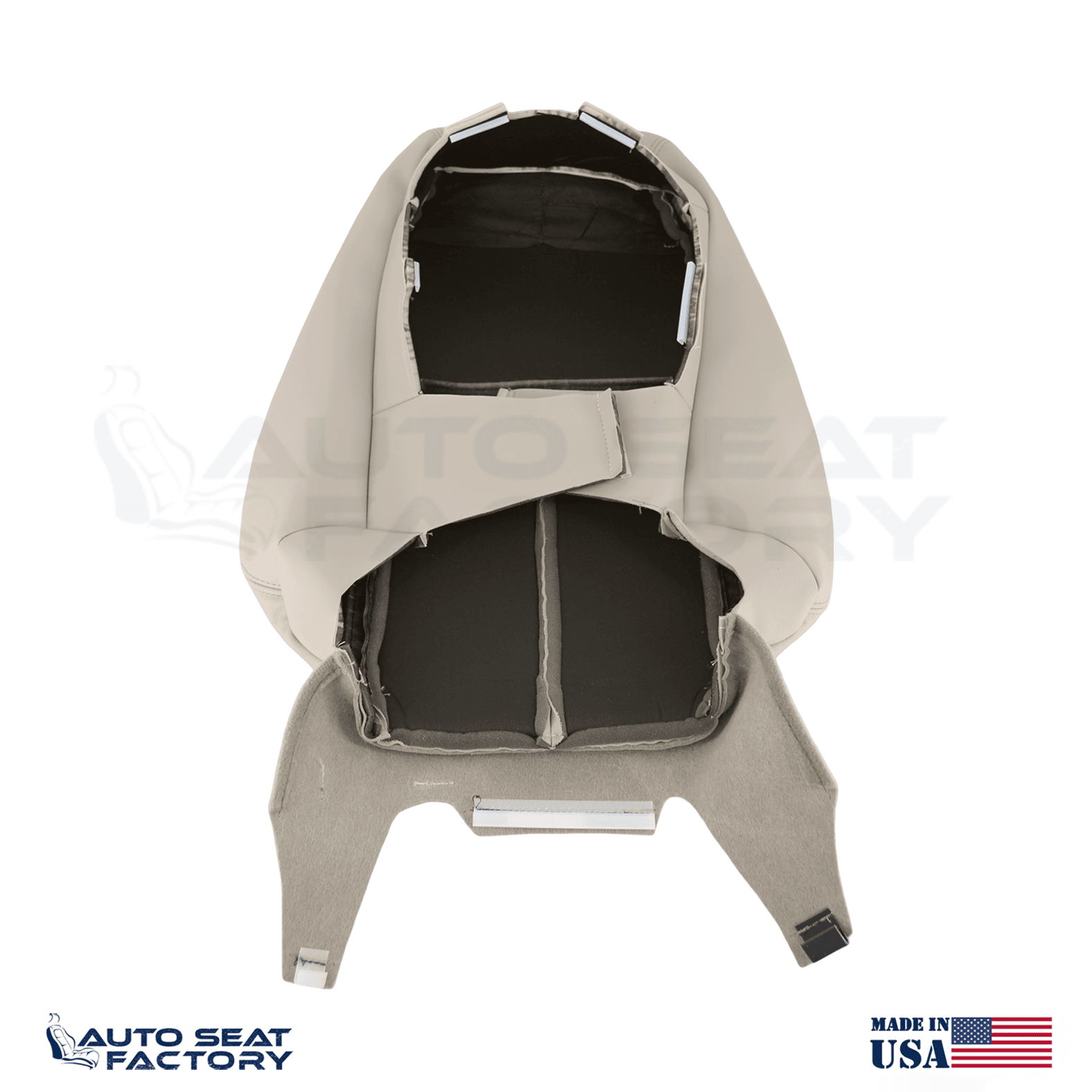 2014 -2020 Fits Infiniti Q50 LEFT & RIGHT Top Wheat Vinyl SOLID Seat Covers 2PCS