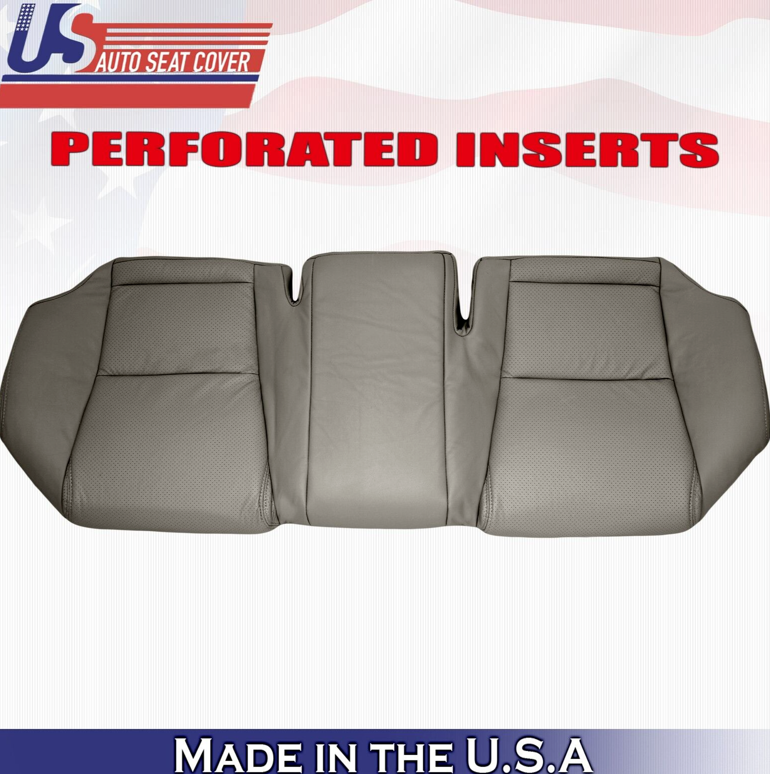 2010 2011 For Lexus GS300 GS350 Rear Bench Bottom Perforated Leather Cover Gray