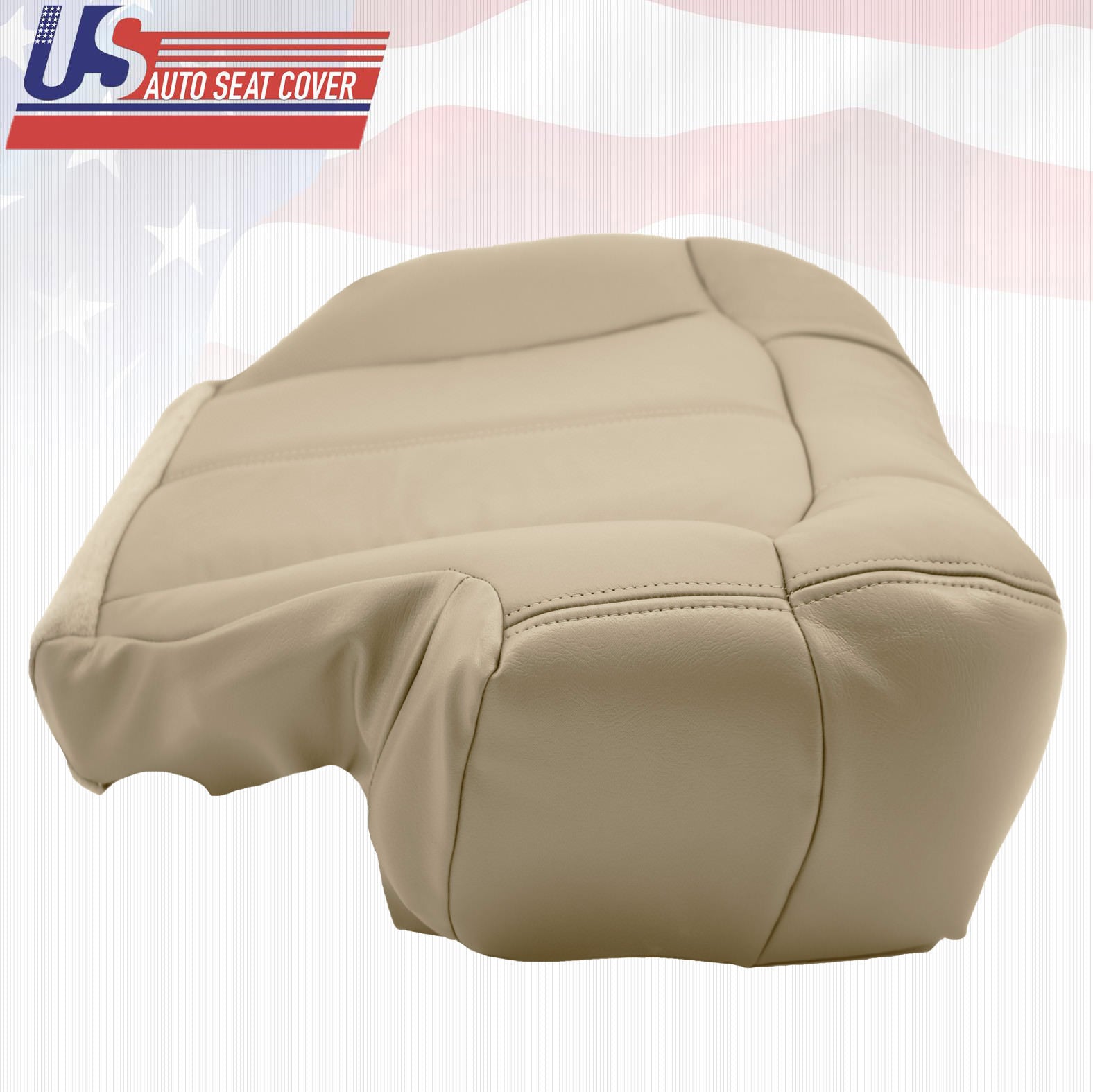 2000 2001 2002 Chevy Suburban 1500 Driver & Passenger Bottom Vinyl Seat CoverTAN