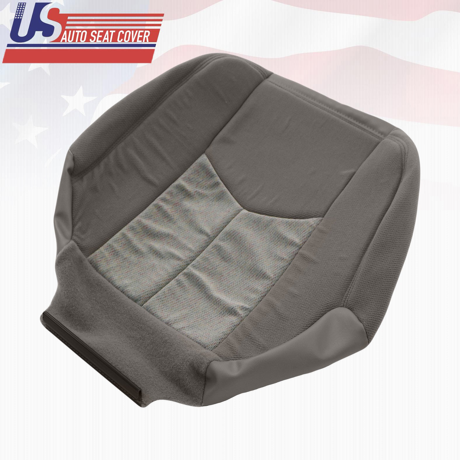 2003 2004 GMC Yukon SLE SLT Driver Bottom Replacement Fabric Seat Cover Dk Gray