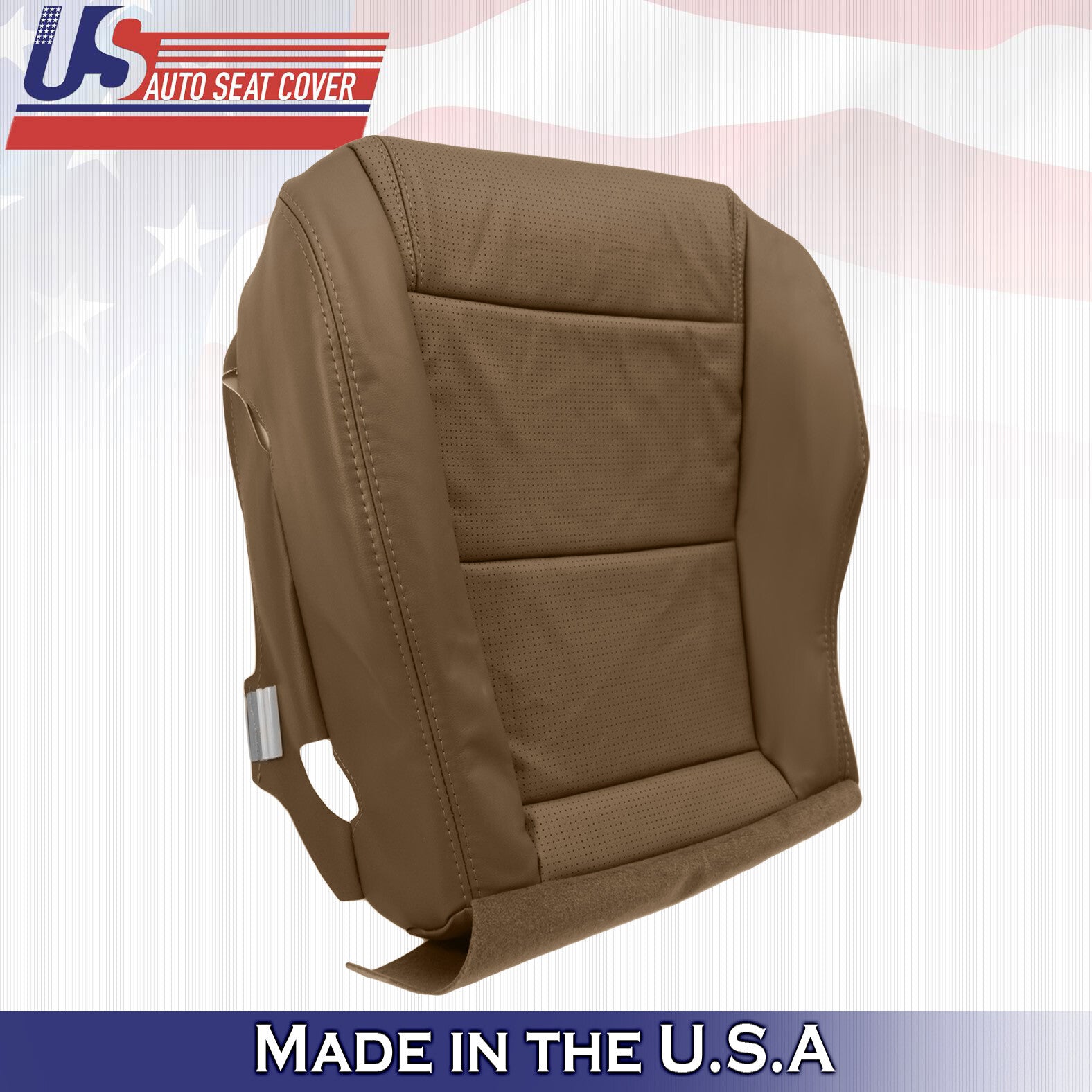 Fits 2004 2005 2006 Acura MDX PASSENGER Bottom Perforated Leather Seat Cover TAN