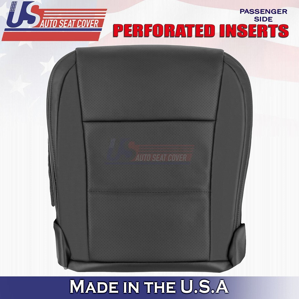 2013 to 2018 For Lexus ES350 Driver & Passenger Set Perf. Leather Cover Black