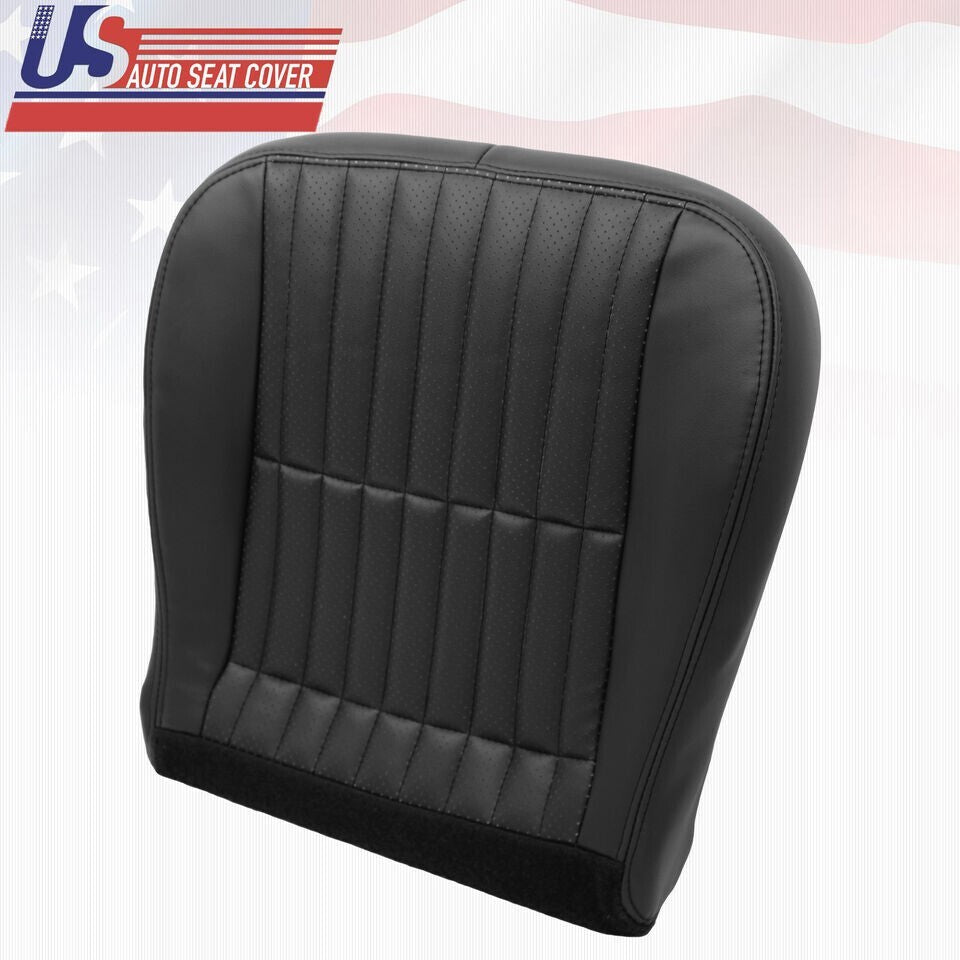1997 to 2002 For Chevy Camaro Driver Bottom &Top Perforated Leather Cover Black