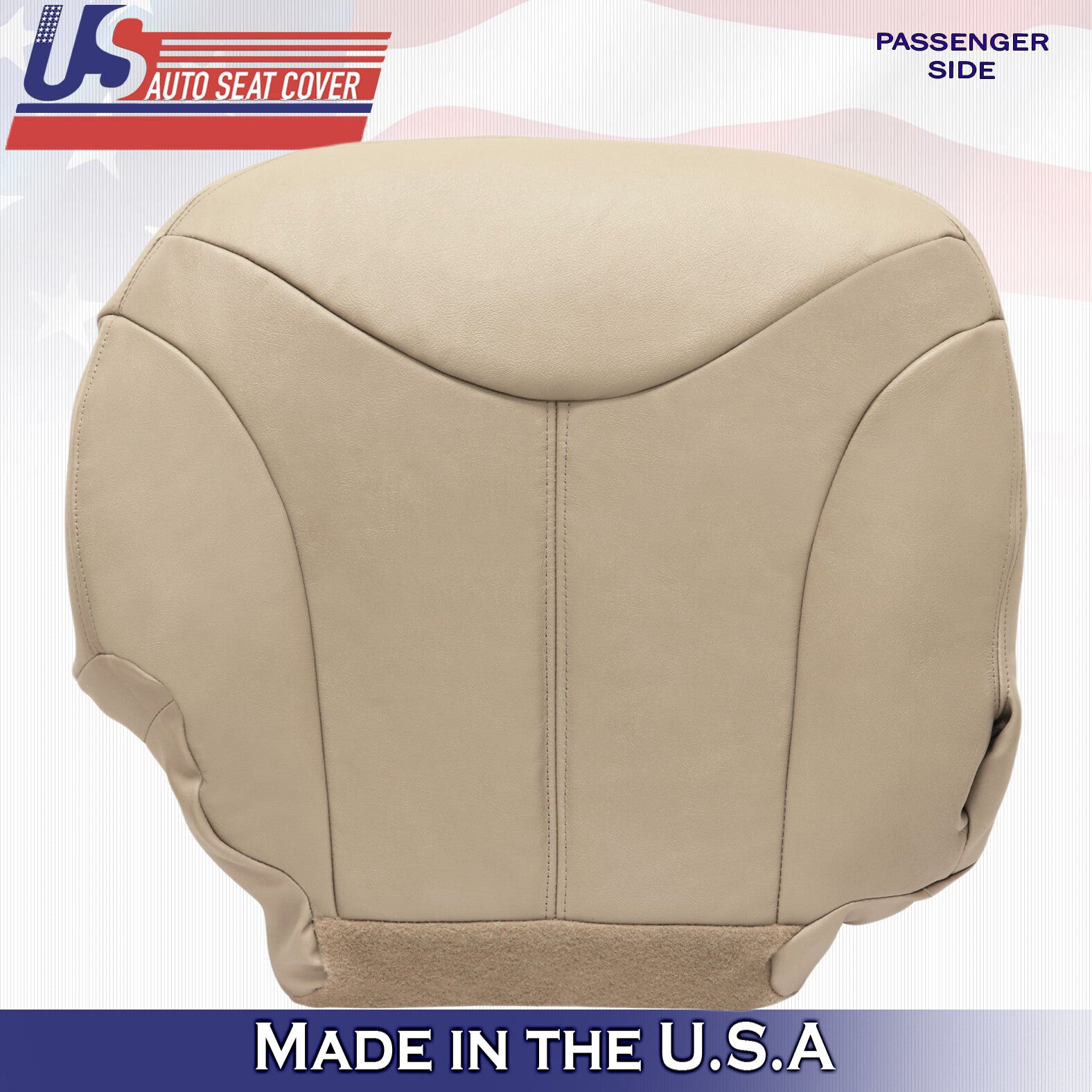 1999 2000 For GMC Yukon XL SLT SLE Passenger Bottom Leather Seat Cover Tan
