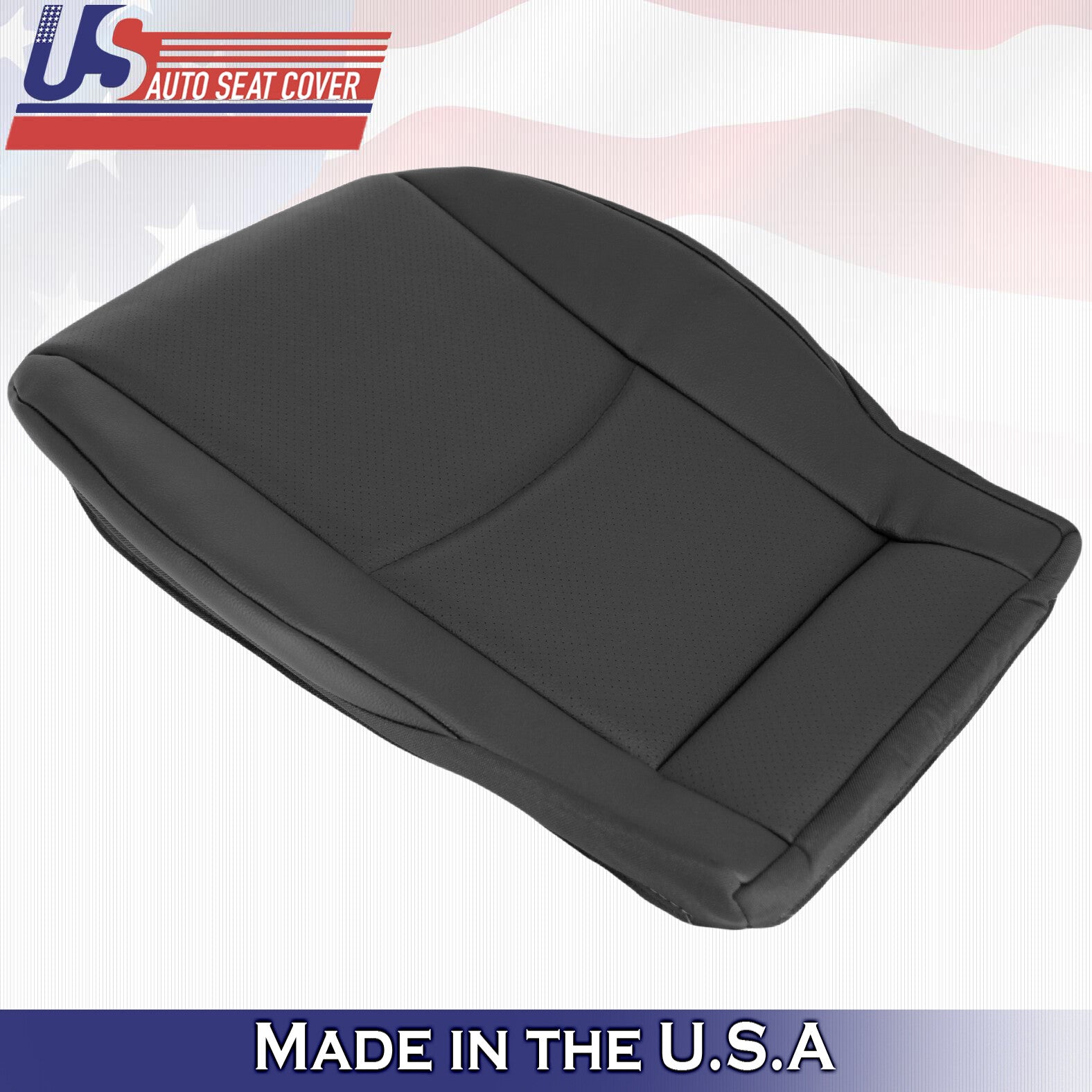 2001 to 2004 For Mercedes Benz Driver & Passenger Bottom Leather Covers in Black