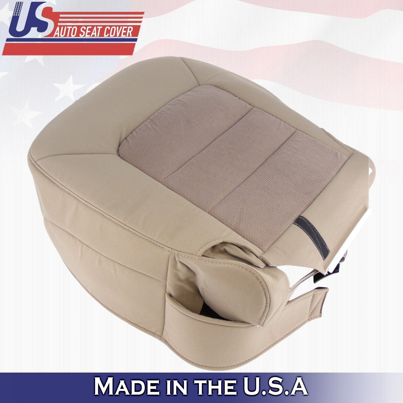 2003 2004 For Ford Expedition XLT Front Driver Passenger Bottom Cloth Covers Tan