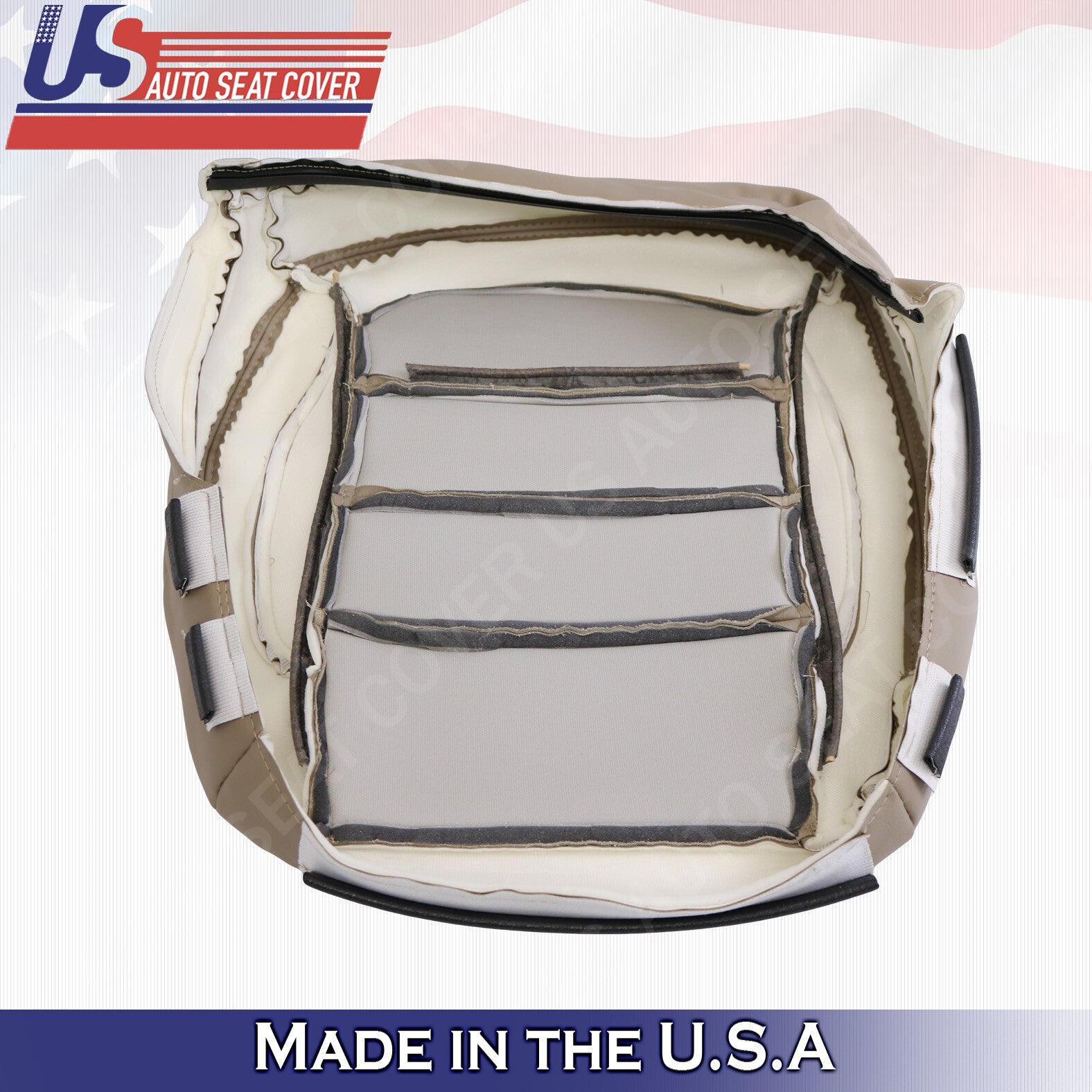 Tan Bottoms Perforate Leather Cover For 2012 2013 Mercedes Benz ML  ML350 ML400