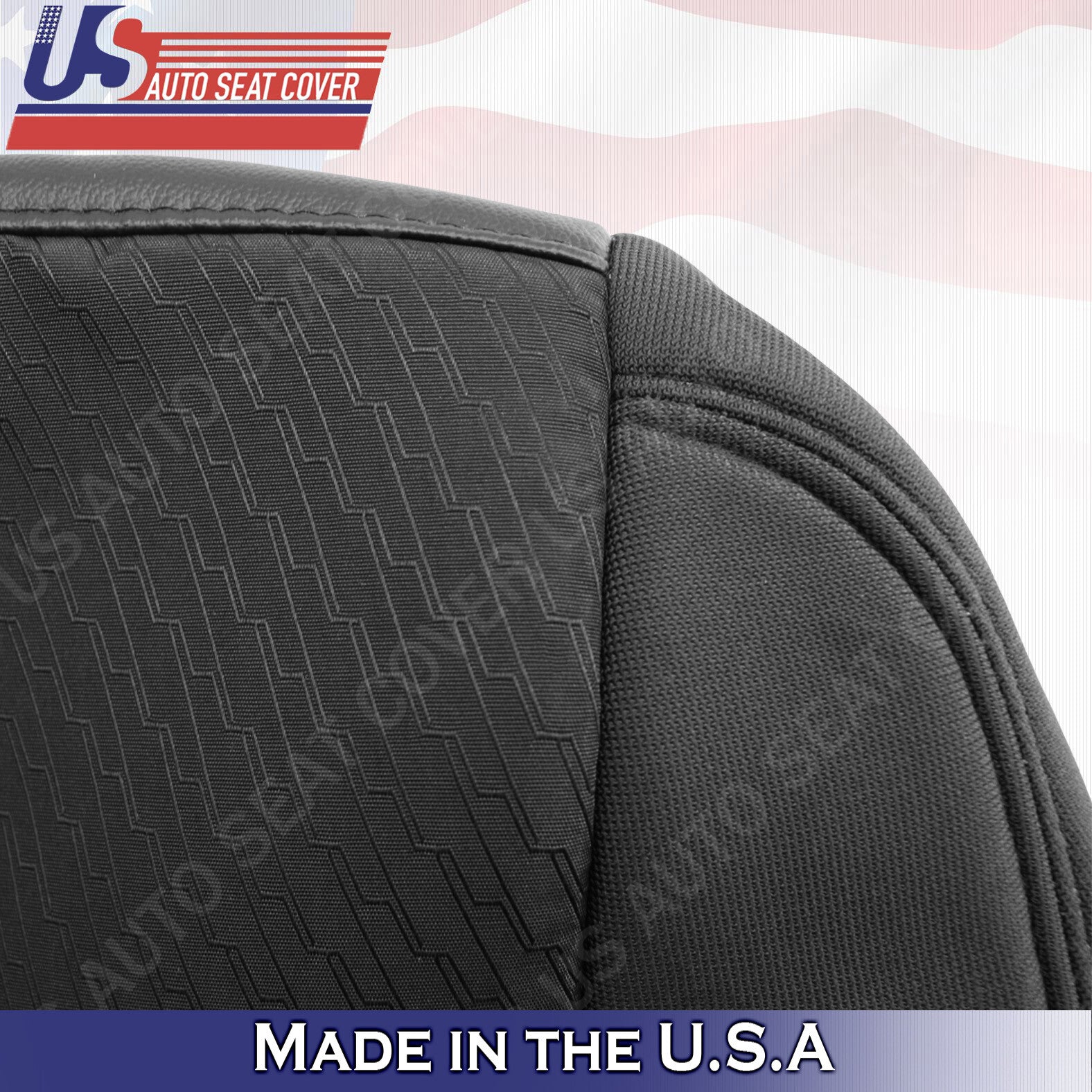 2009-2014 Chevy Silverado Front Passenger Cloth Seat Cover Ebony Black