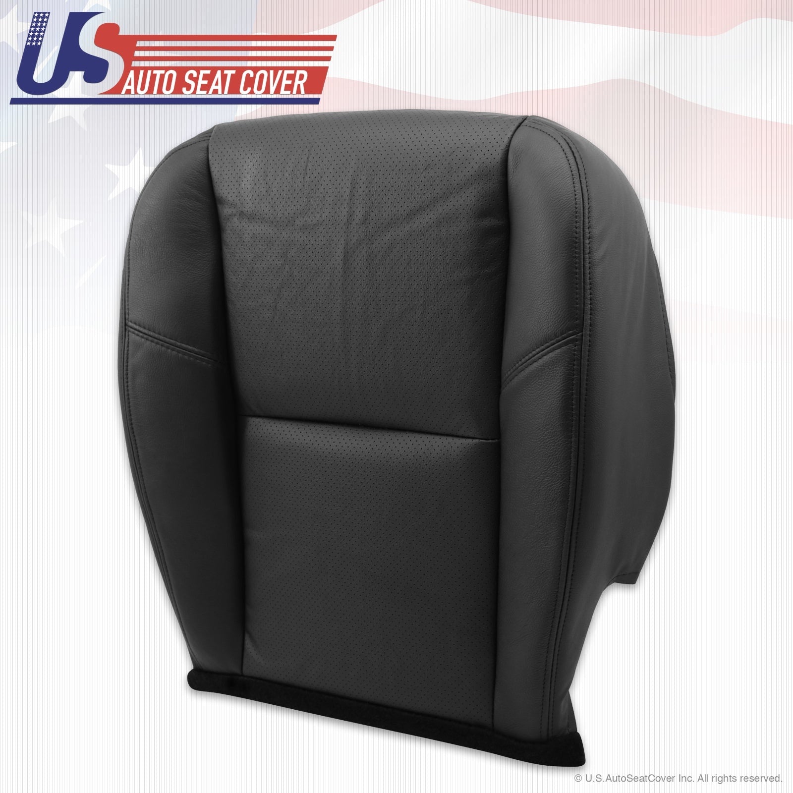 2012 Cadillac Escalade Driver Side Seat Bottom Leather Cover ebony ventilated