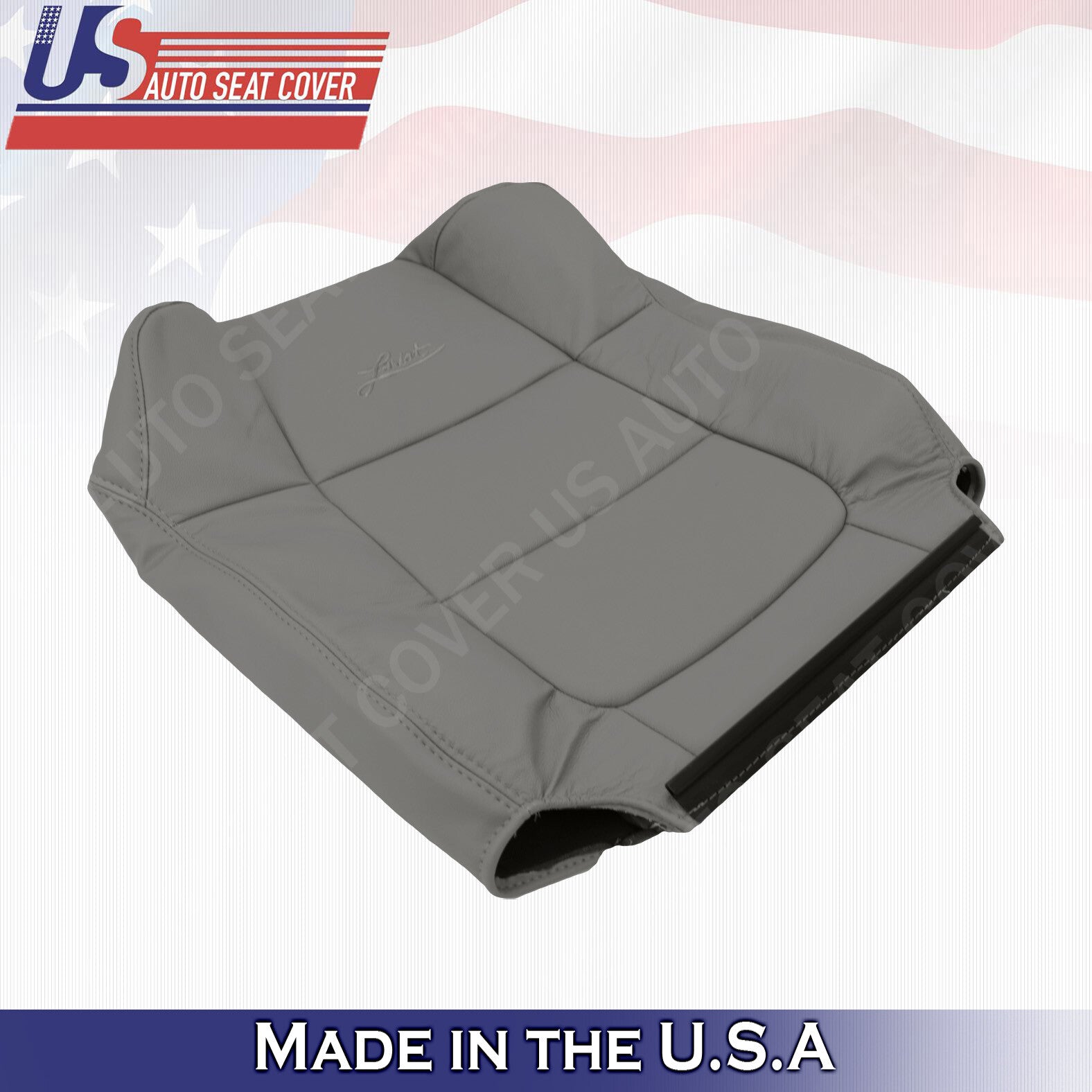 2001 2002 2003 Ford F150 Lariat Driver TOP Replacement Leather Cover Gray