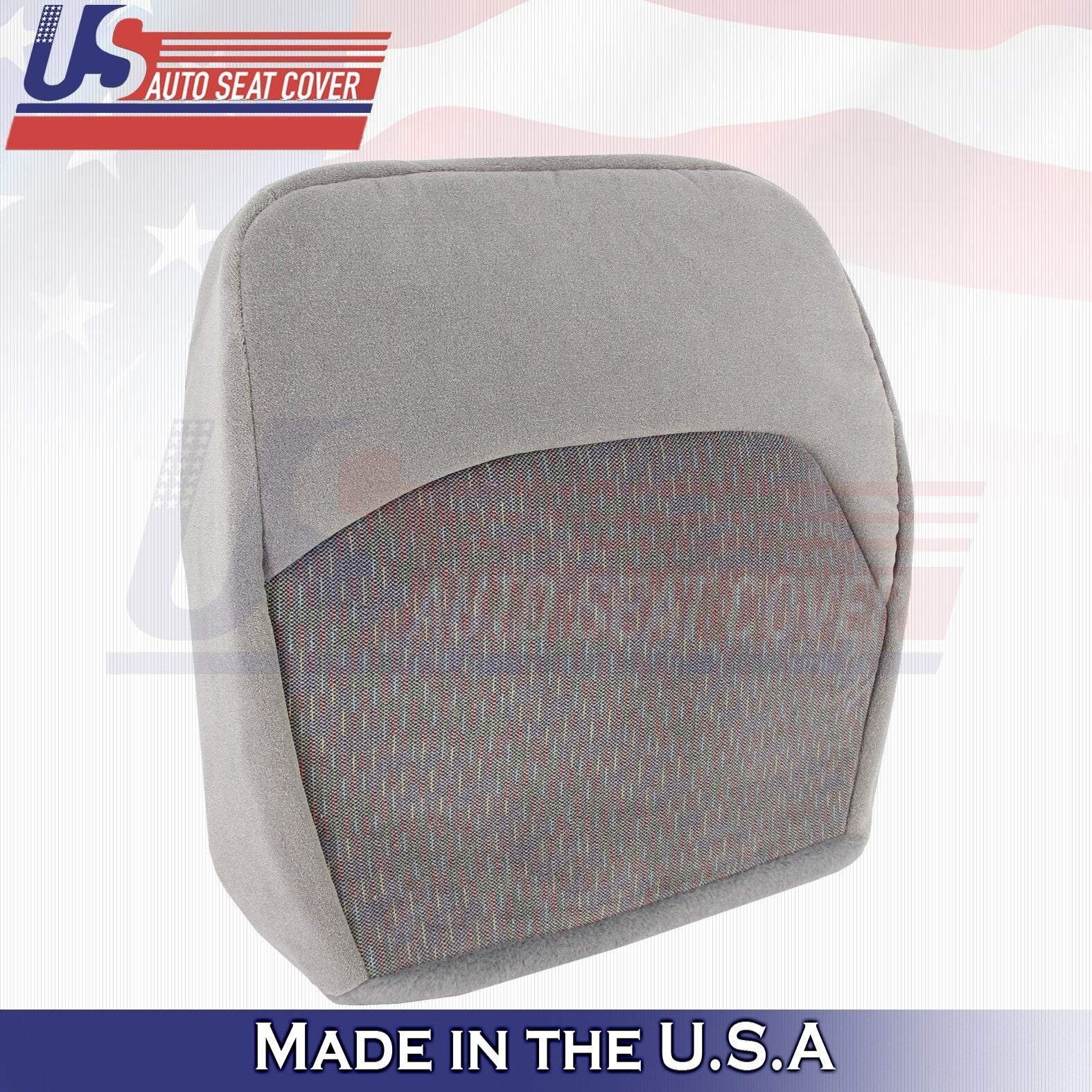 1994 For Ford F150 F250 F350 XLT Passenger Top & Bottom Cloth Seat Covers Gray