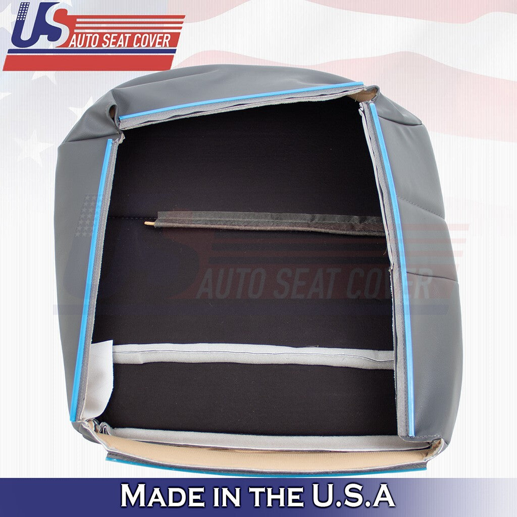 2001 2002 2003 Fits ISUZU NPR Driver Bottom Synthetic Leather Cover Dk Gray
