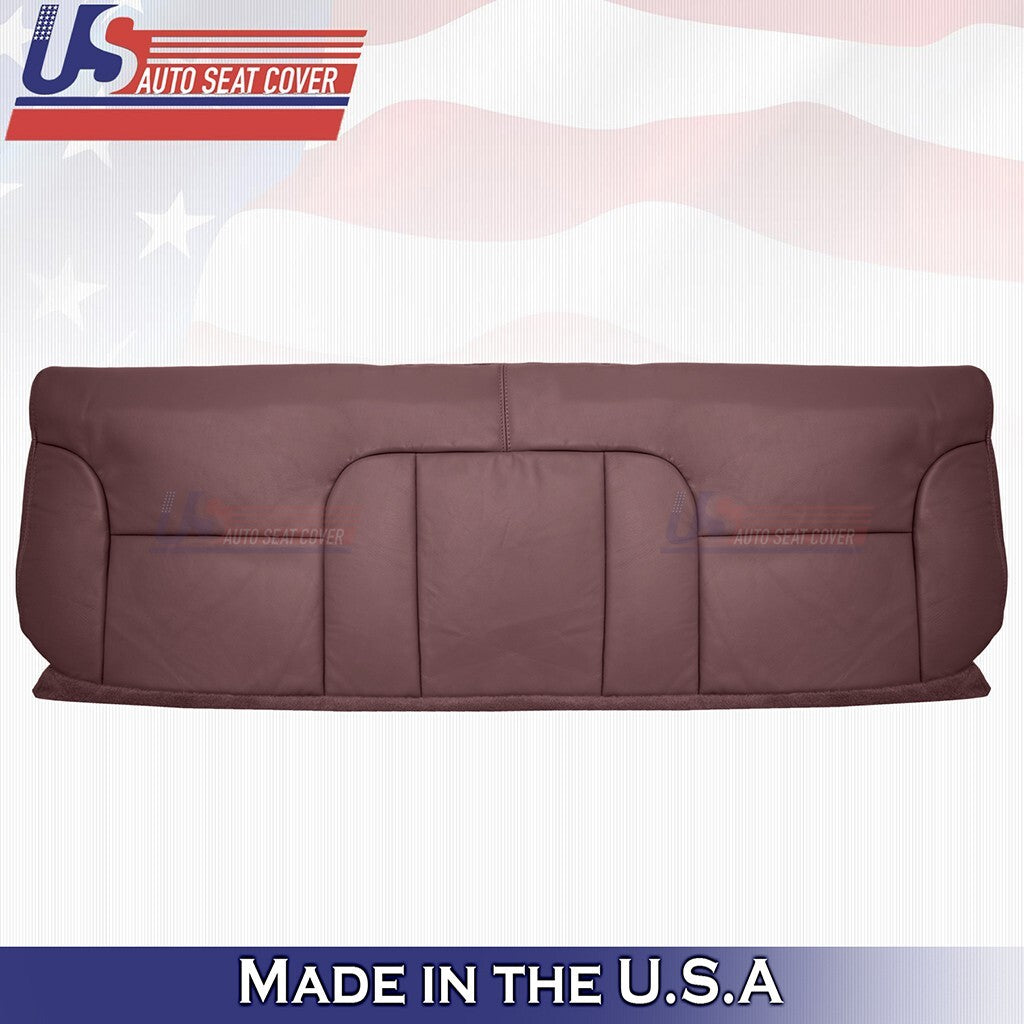 1995 to 1998 For Chevy Silverado Rear Bench Top & Bottom Leather Seat Cover Red