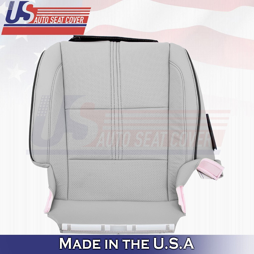 2017 to 2020 For Acura MDX Driver Bottom w/ Perforated Leather Seat Cover Gray