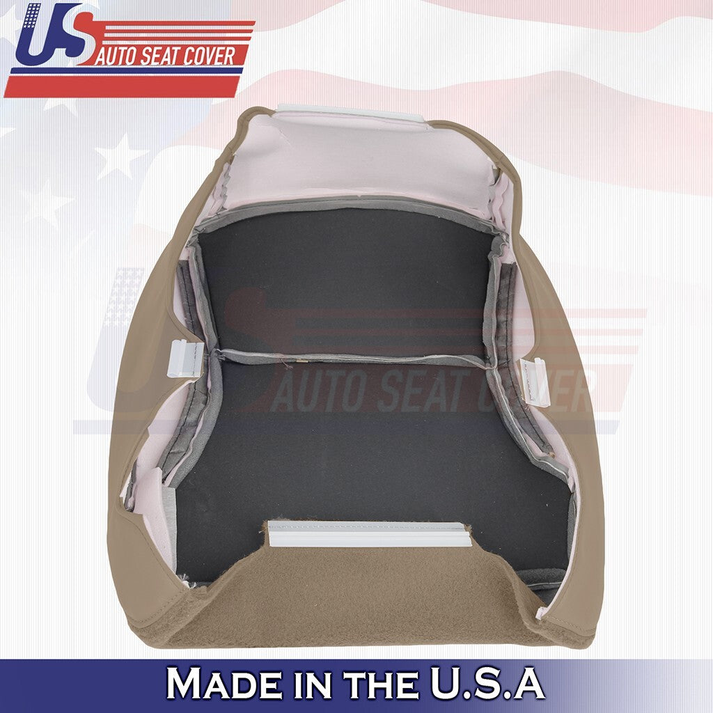 Passenger Bottom &Top Leather Seat Cover Tan Fits 1997 1998 Ford F150 Lariat