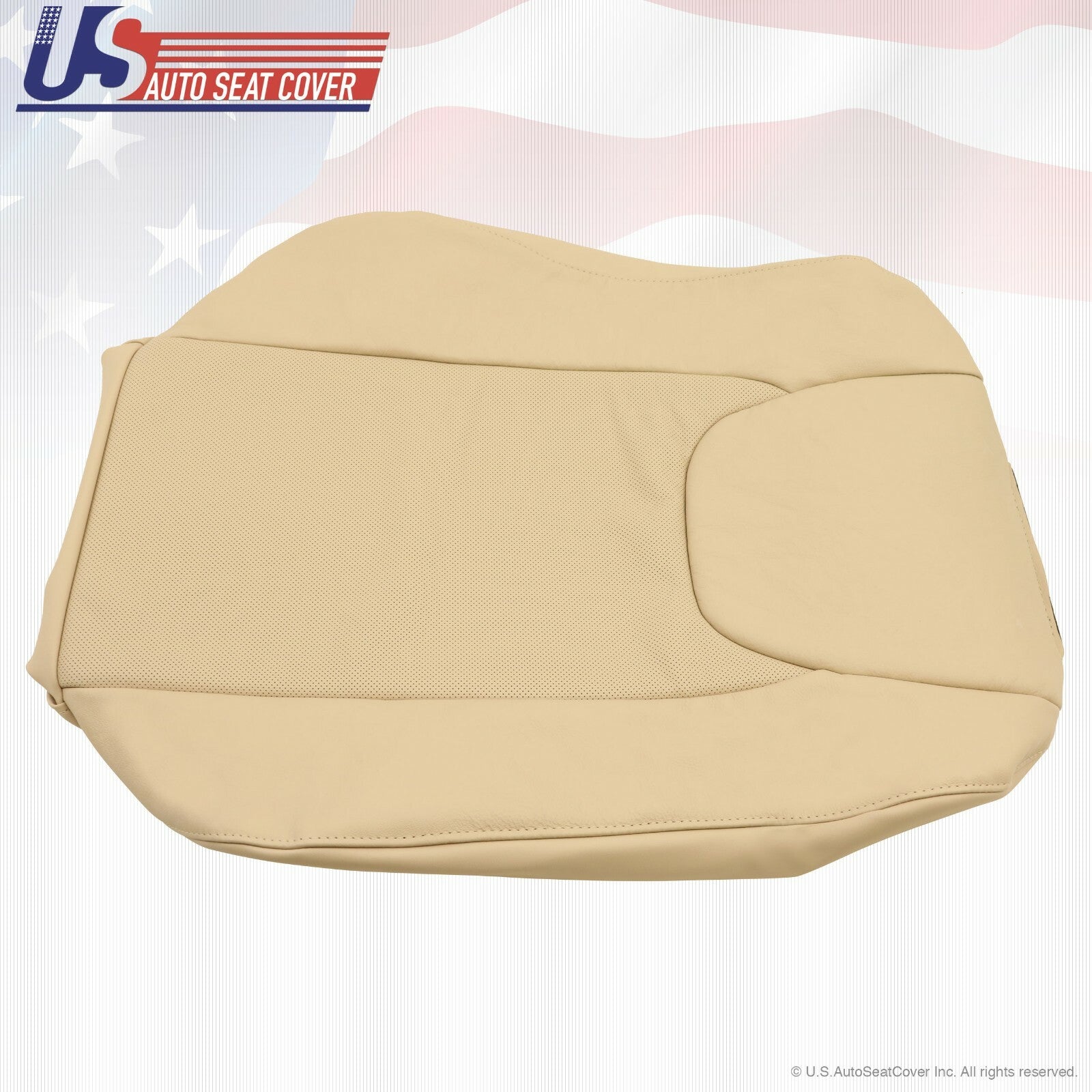 Fits 2012 Lexus RX350 Driver Side Lean Back Perforated Leather Seat Cover Tan