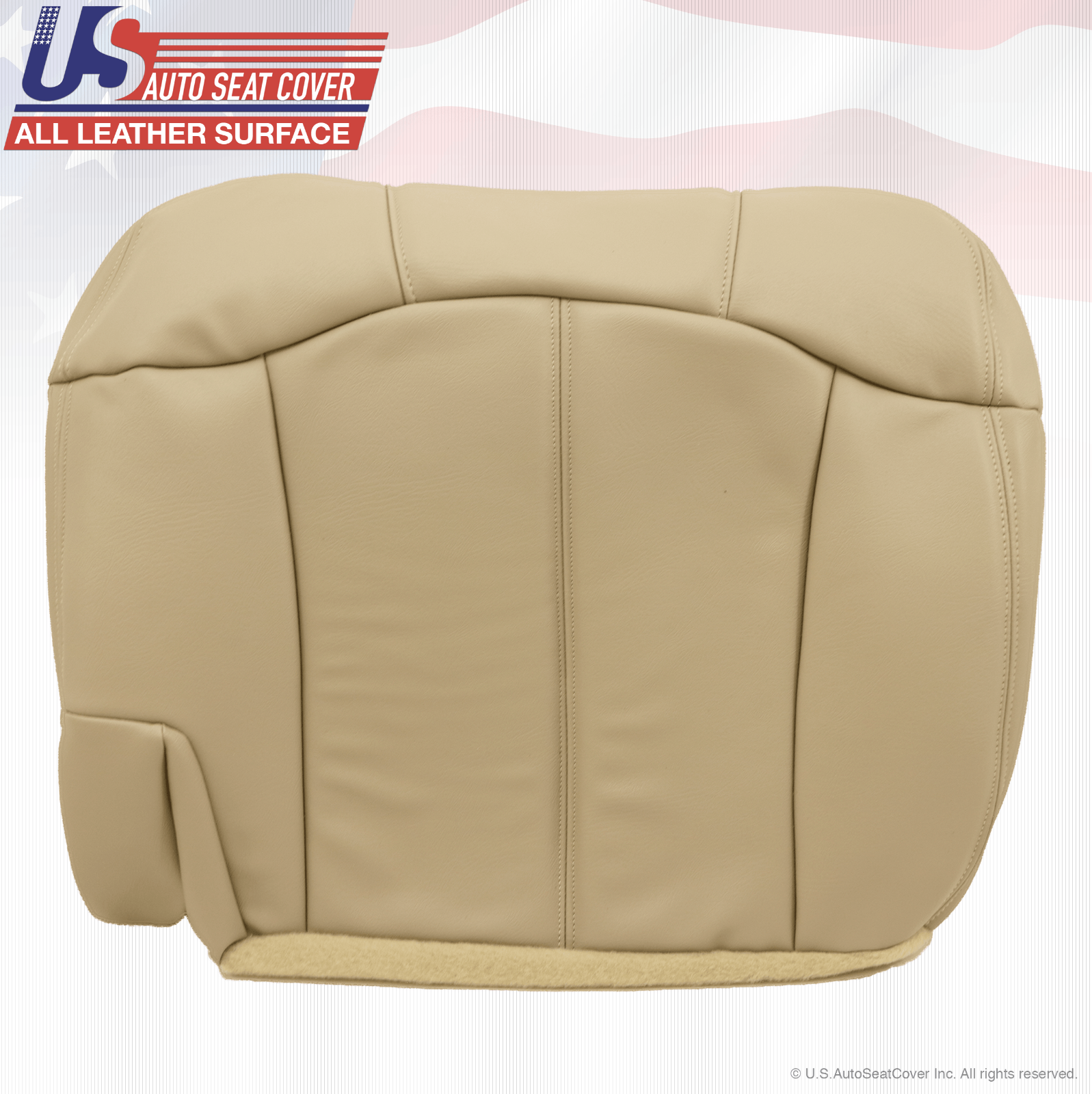 2001 2002 Chevy Tahoe Suburban Second Row Passenger Side Bottom Vinyl Cover Tan