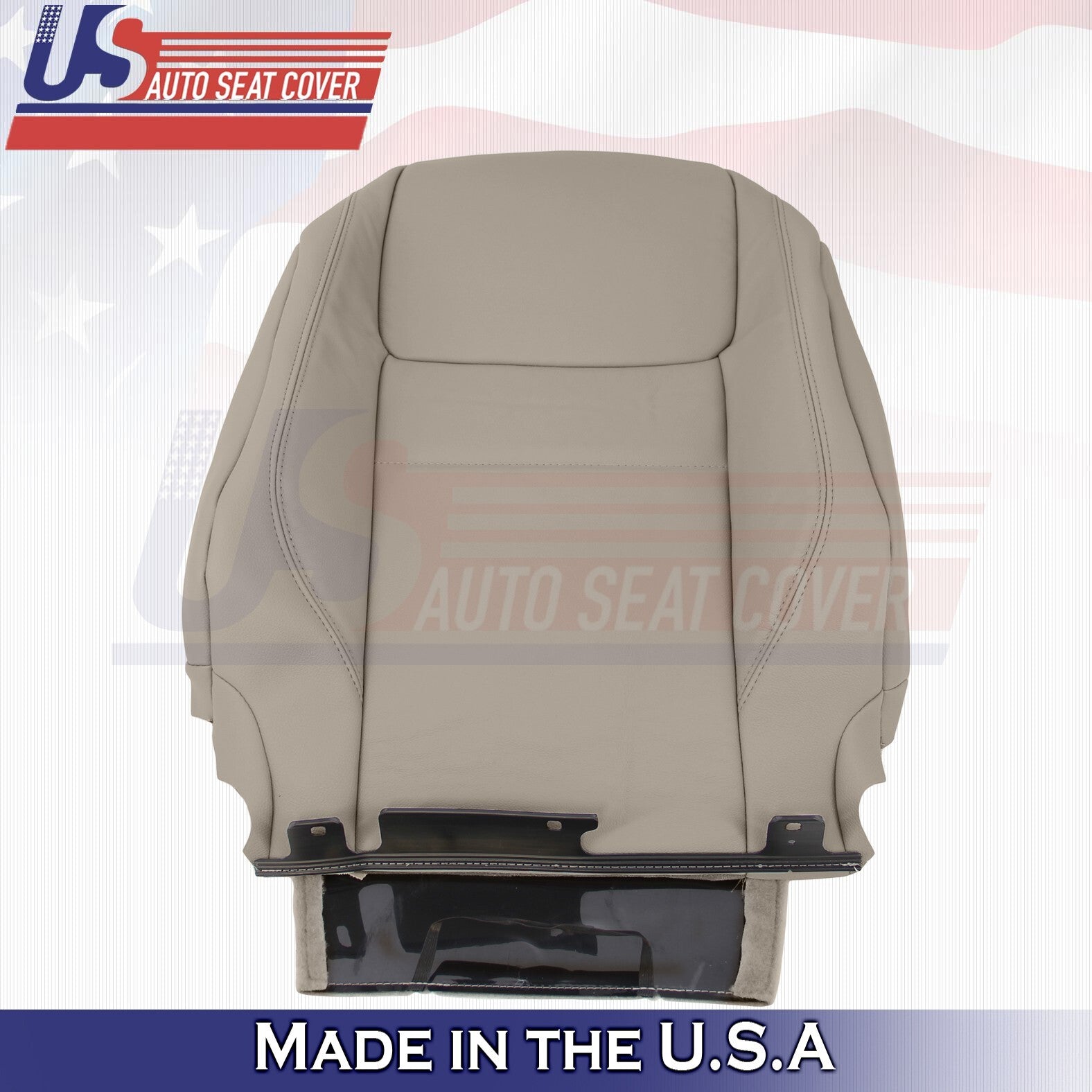 2017 to 2020 Fits Toyota Sienna Driver &Passenger Tops Leather Seat Cover Tan