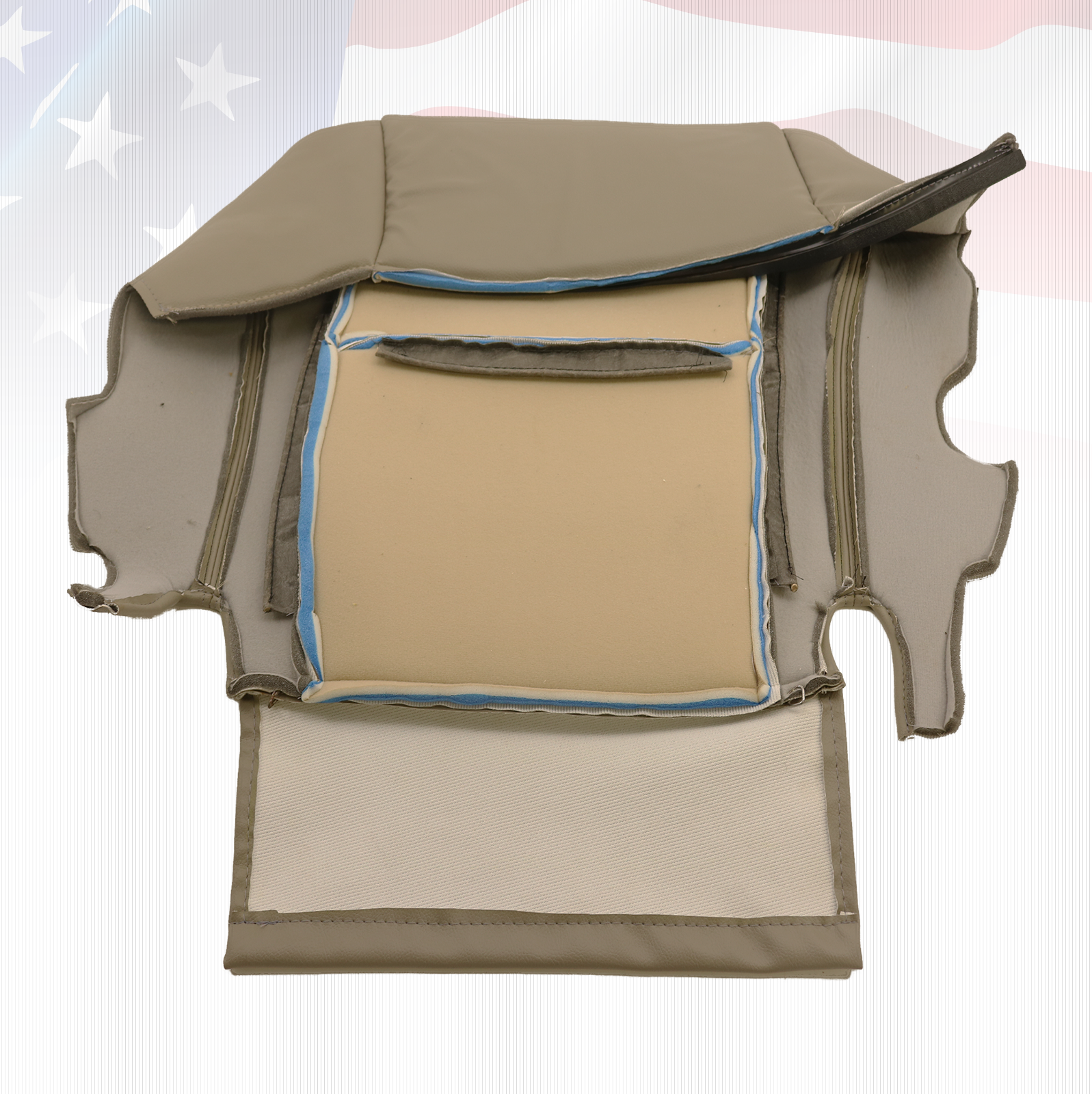 Passenger Replacement Bottom Leather Seat CoverTan For 2006 2007 Toyota Sequoia