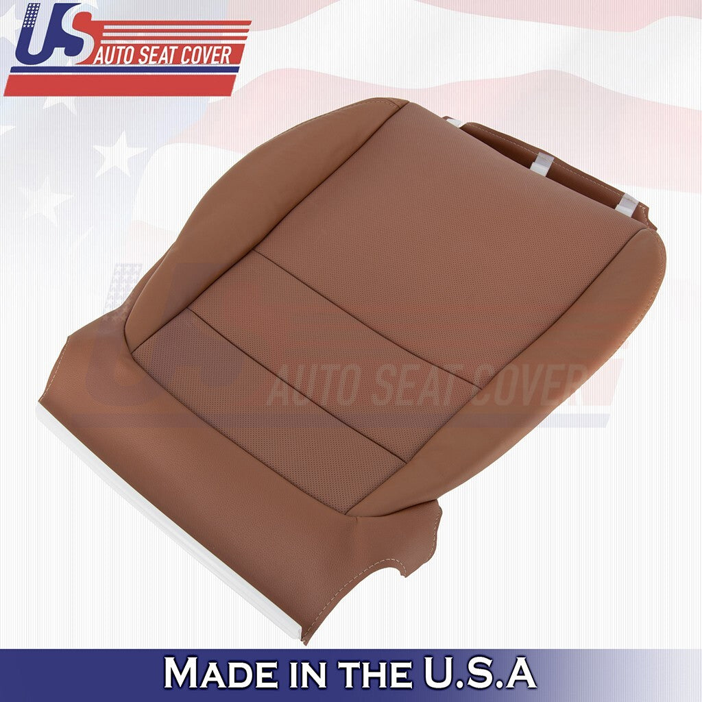 2010 to 2013 Fits Acura MDX Passenger Bottom Leather Seat Cover Brown