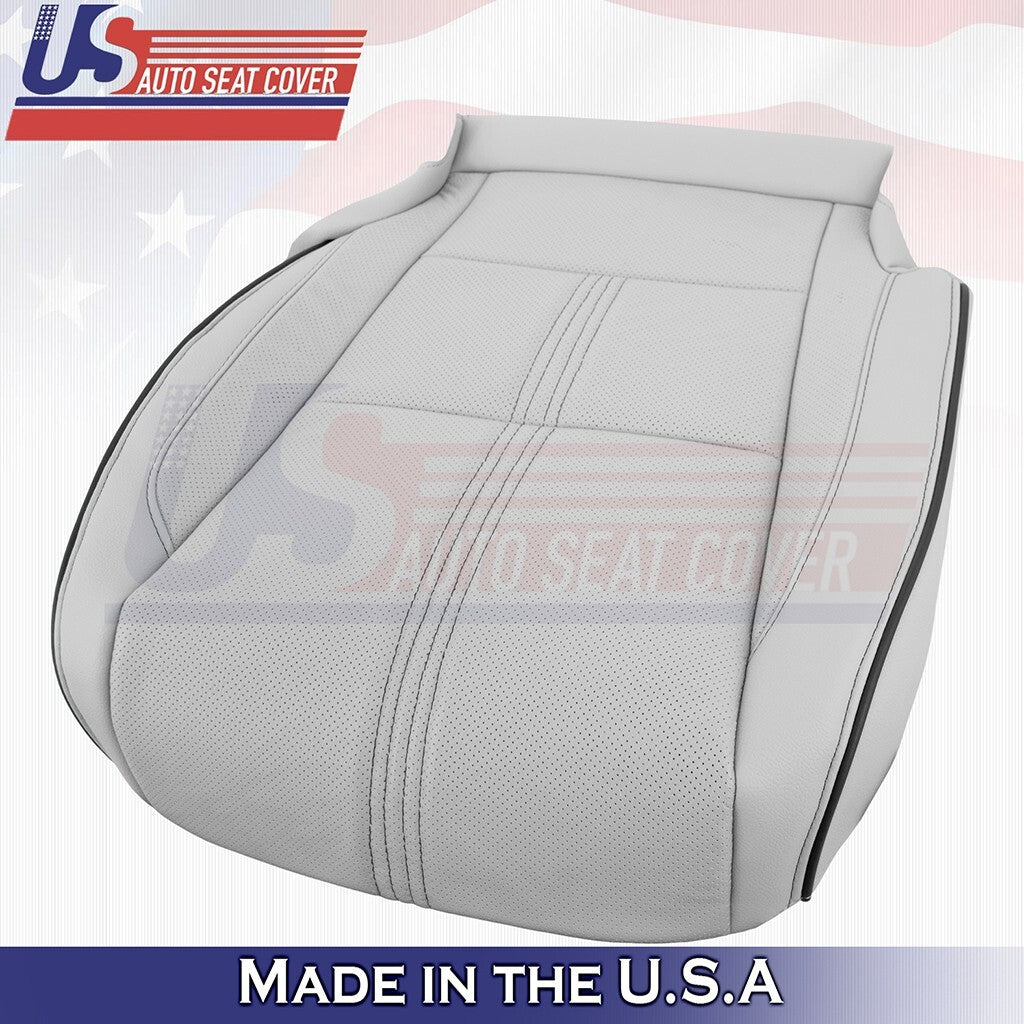 2017 to 2020 For Acura MDX Driver Bottom w/ Perforated Leather Seat Cover Gray