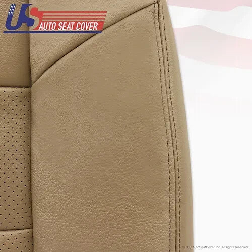 2001 Fits Ford F-350 Lariat Driver Top & Bottom Lean Back Leather Seat Cover Tan