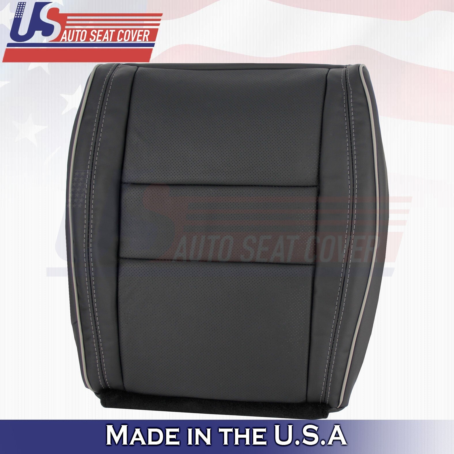 2011-2014 For Jeep Grand Cherokee Overland Left-Right Bottom Leather Cover Black