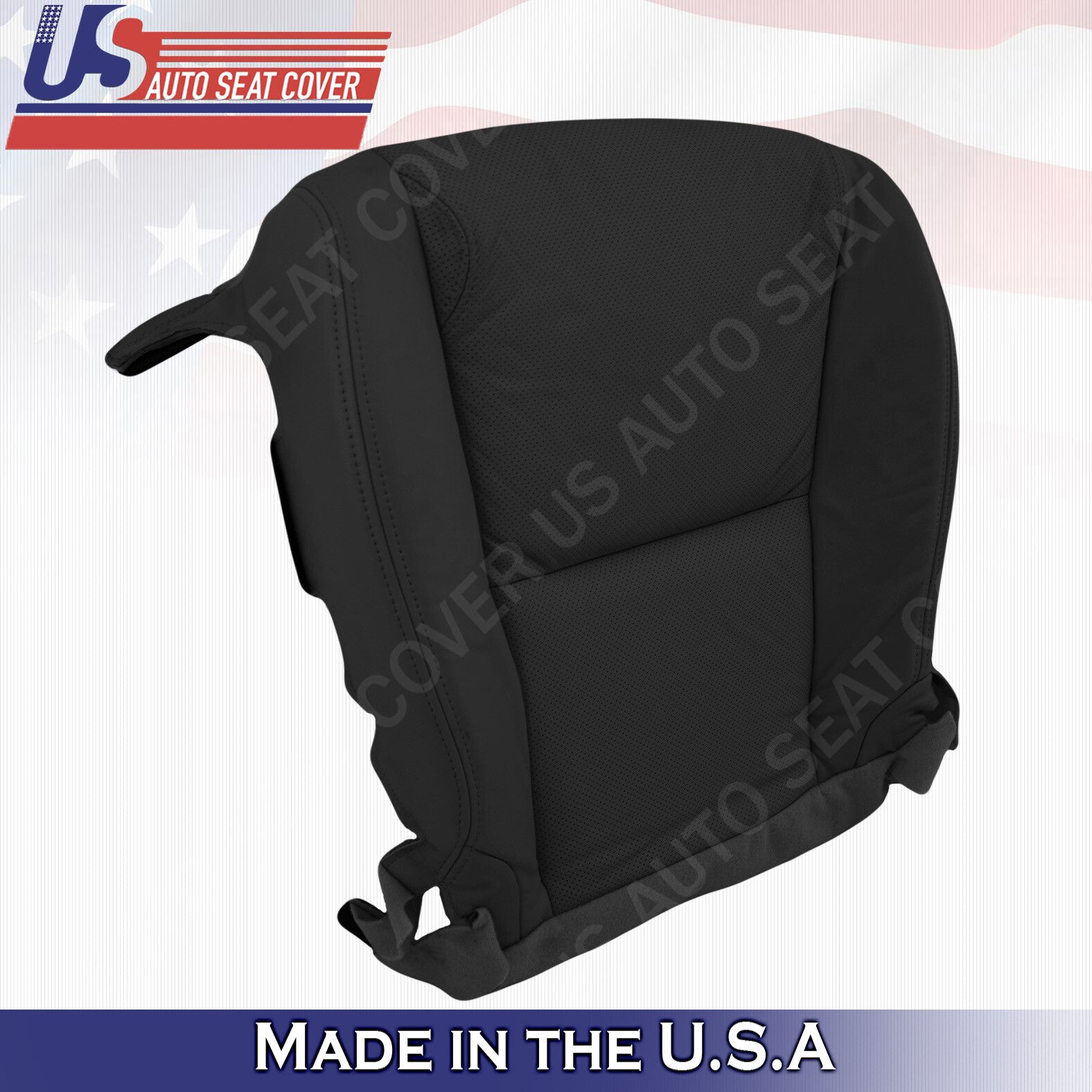 For 2006 to 2011 Lexus GS350 Passenger Bottom Leather Perf Seat Cover Black