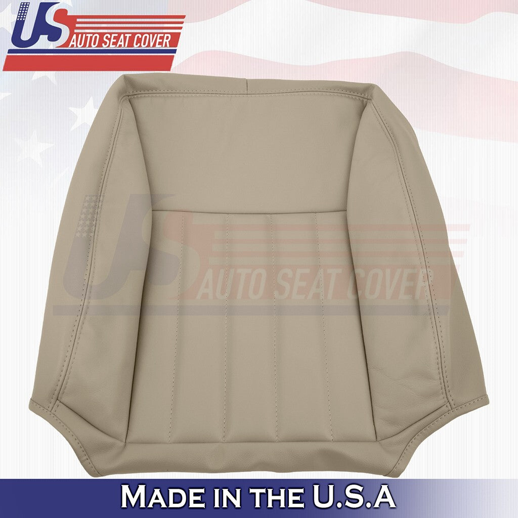 2003 to 2005 For Lincoln Town Car Driver &Passenger Tops Leather Cover Med Tan