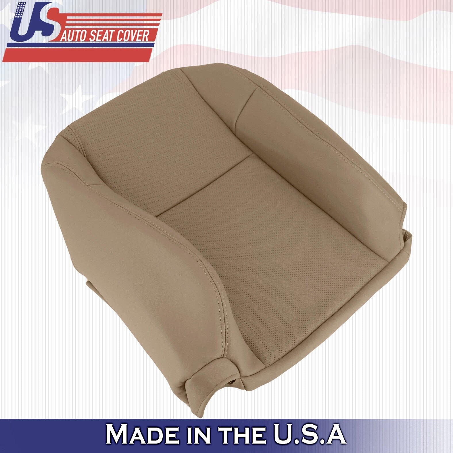 2003 to 2005 For Honda Pilot Passenger Top Botton Synthetic Leather Covers Tan