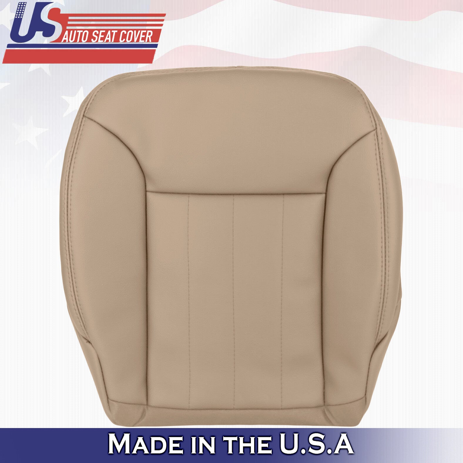 2006 2007 2008 Mercedes Benz ML320 Driver Passenger 2x Bottom Leather Covers Tan