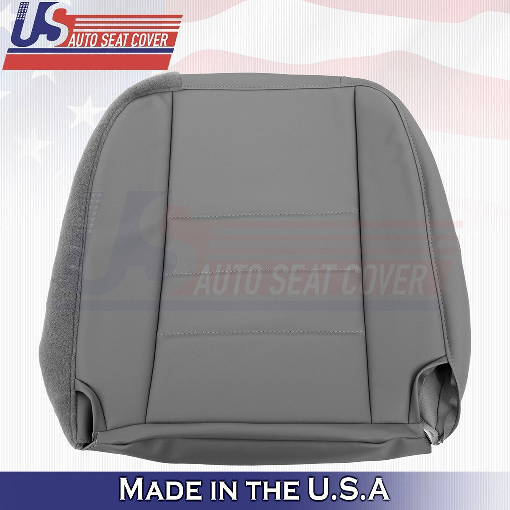 1997-2006 FITS Jeep Wrangler Passenger Bottom Leather Seat Cover Mist Gray