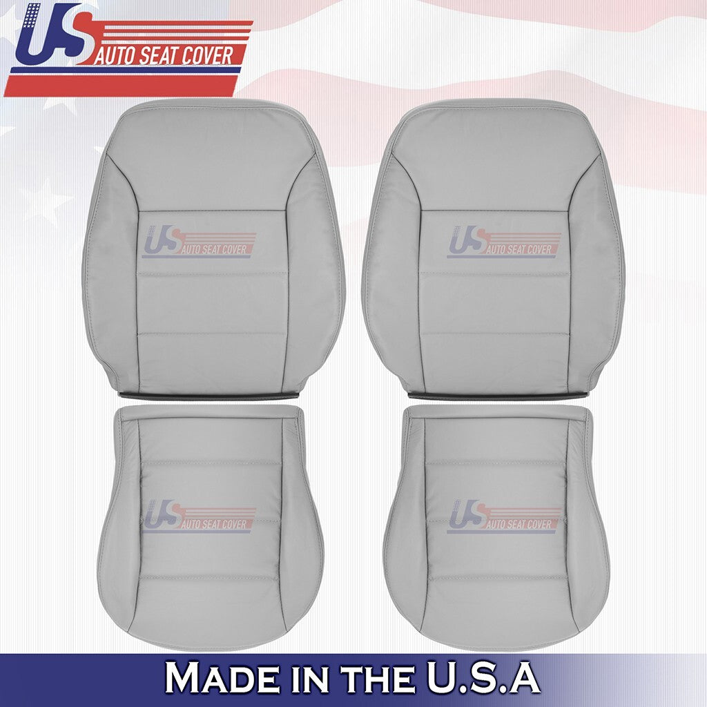 1999 to 2004 For Volkswagen Jetta Front Set Bottoms & Tops Leather Cover Gray