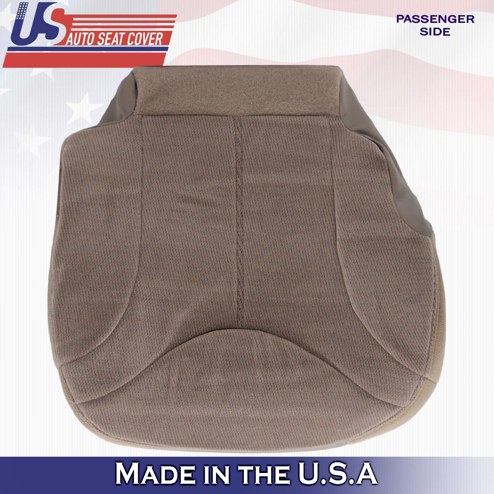 1999 For GMC Sierra 1500 2500 3500 SLT SLE Passenger Bottom Cloth Seat Cover Tan