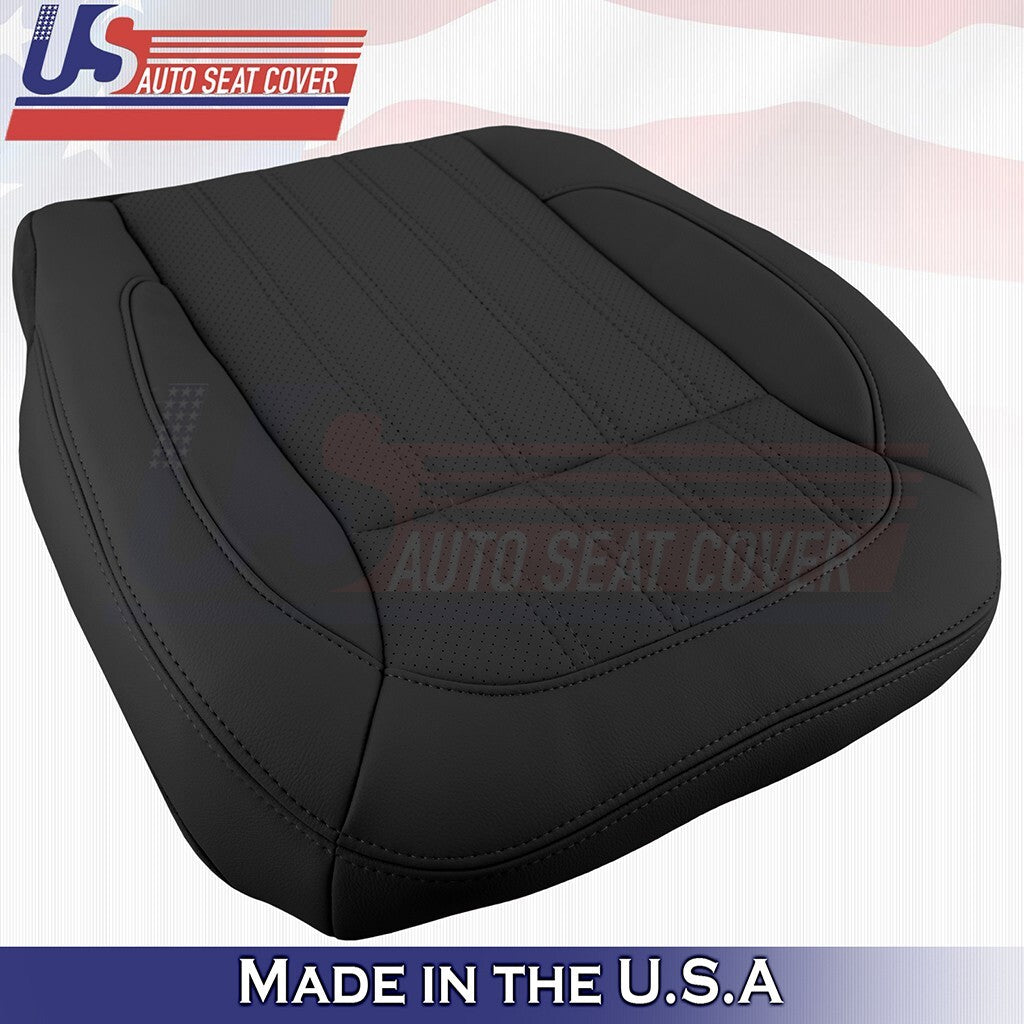2016-2018 For Mercedes Benz GLE350 400 Passenger Bottom Leather Seat Cover Black