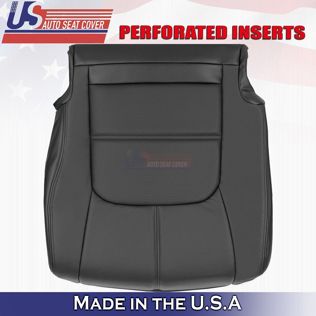 2011 to 2014 Fits Nissan Murano Driver & Passenger Bottoms Leather Cover Black